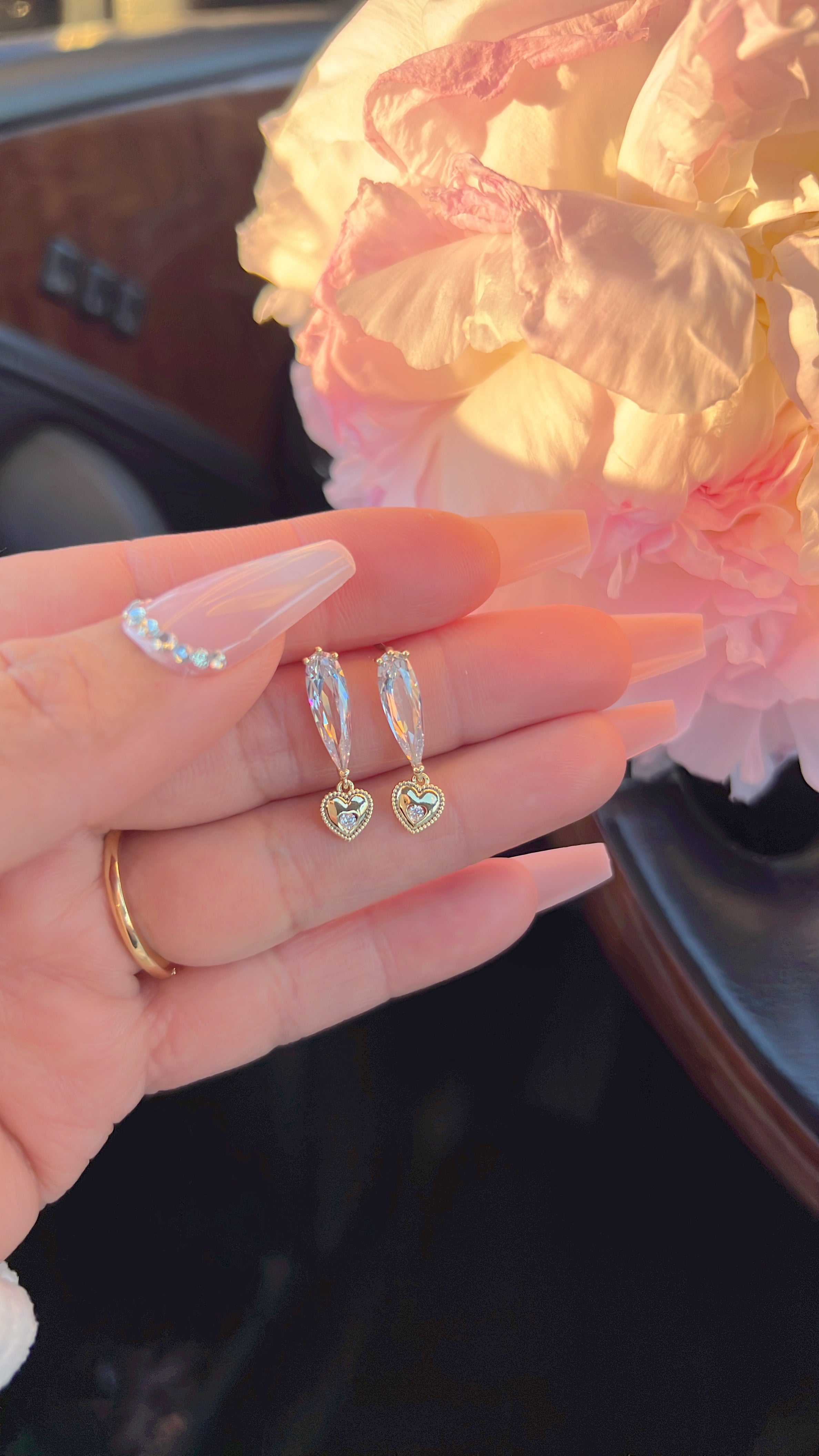 Valentino Heart Drop earrings
