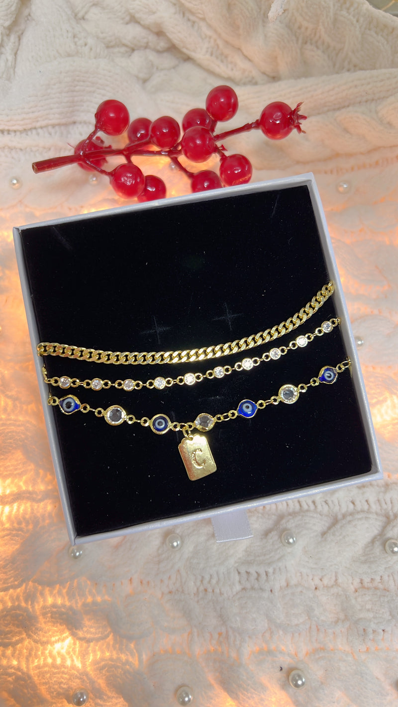 Initial Anklet Set