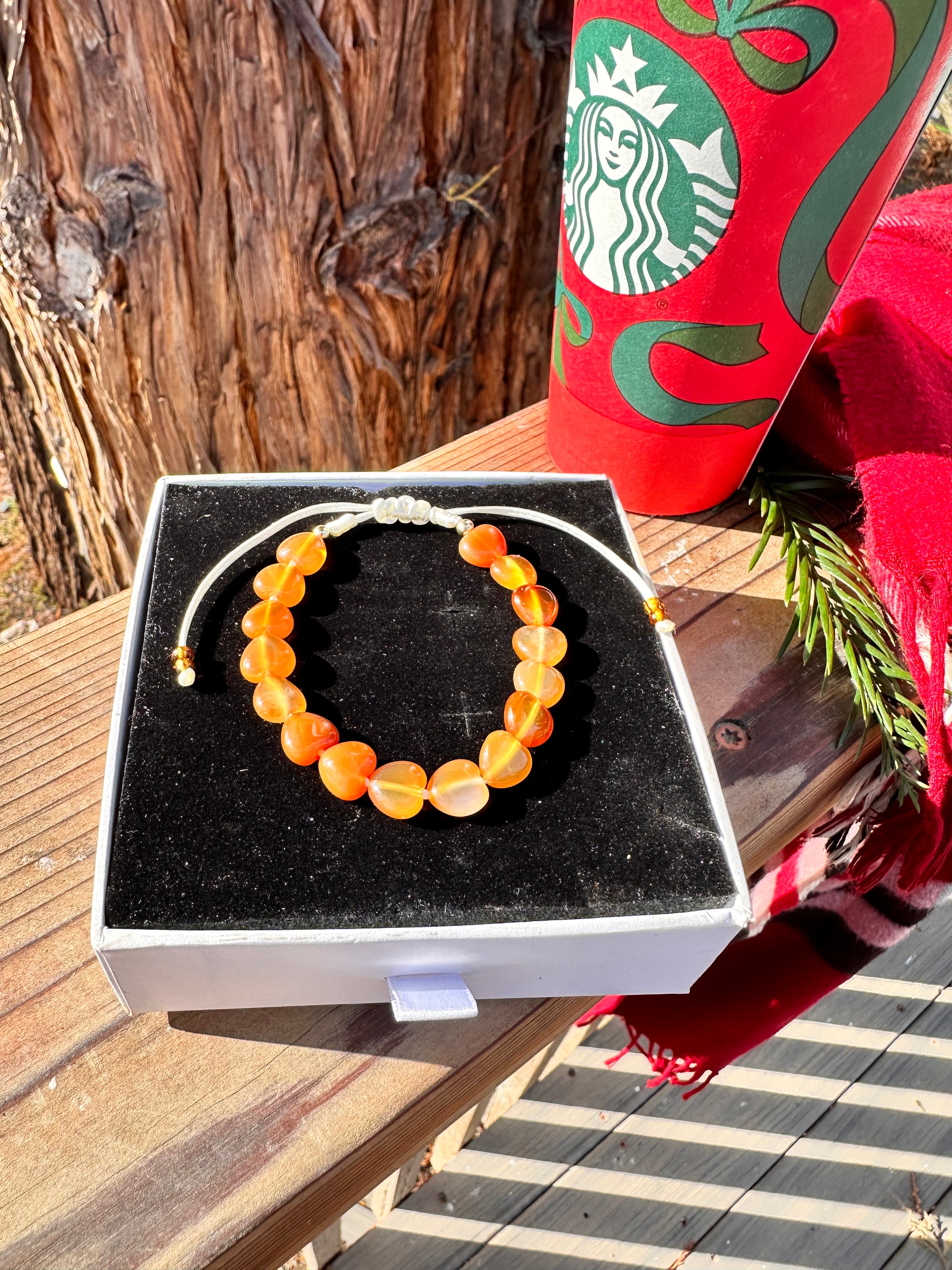 Confidence & Motivation Carnelian Bracelet