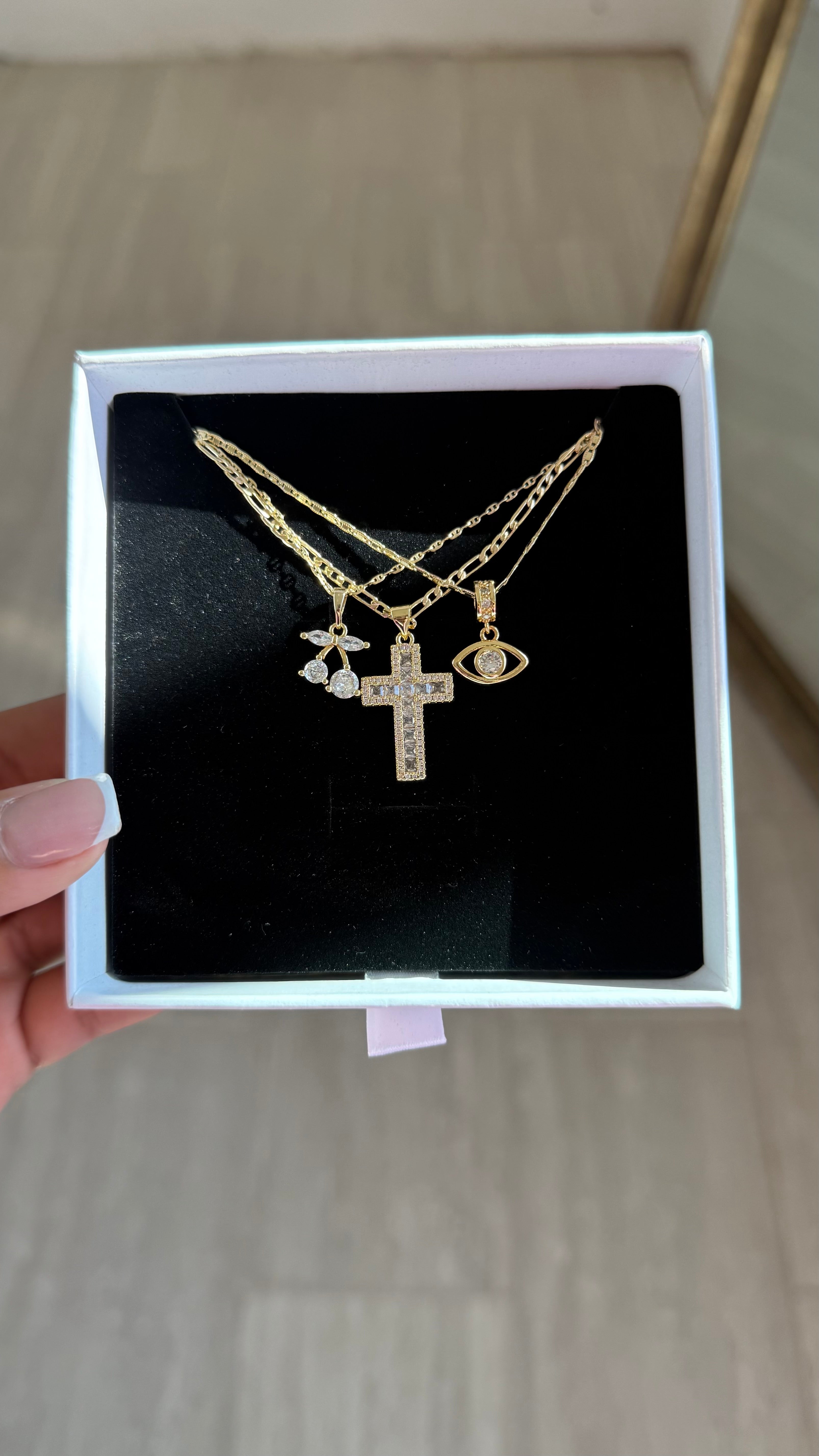 Divine Clarity Cherry Necklace Set