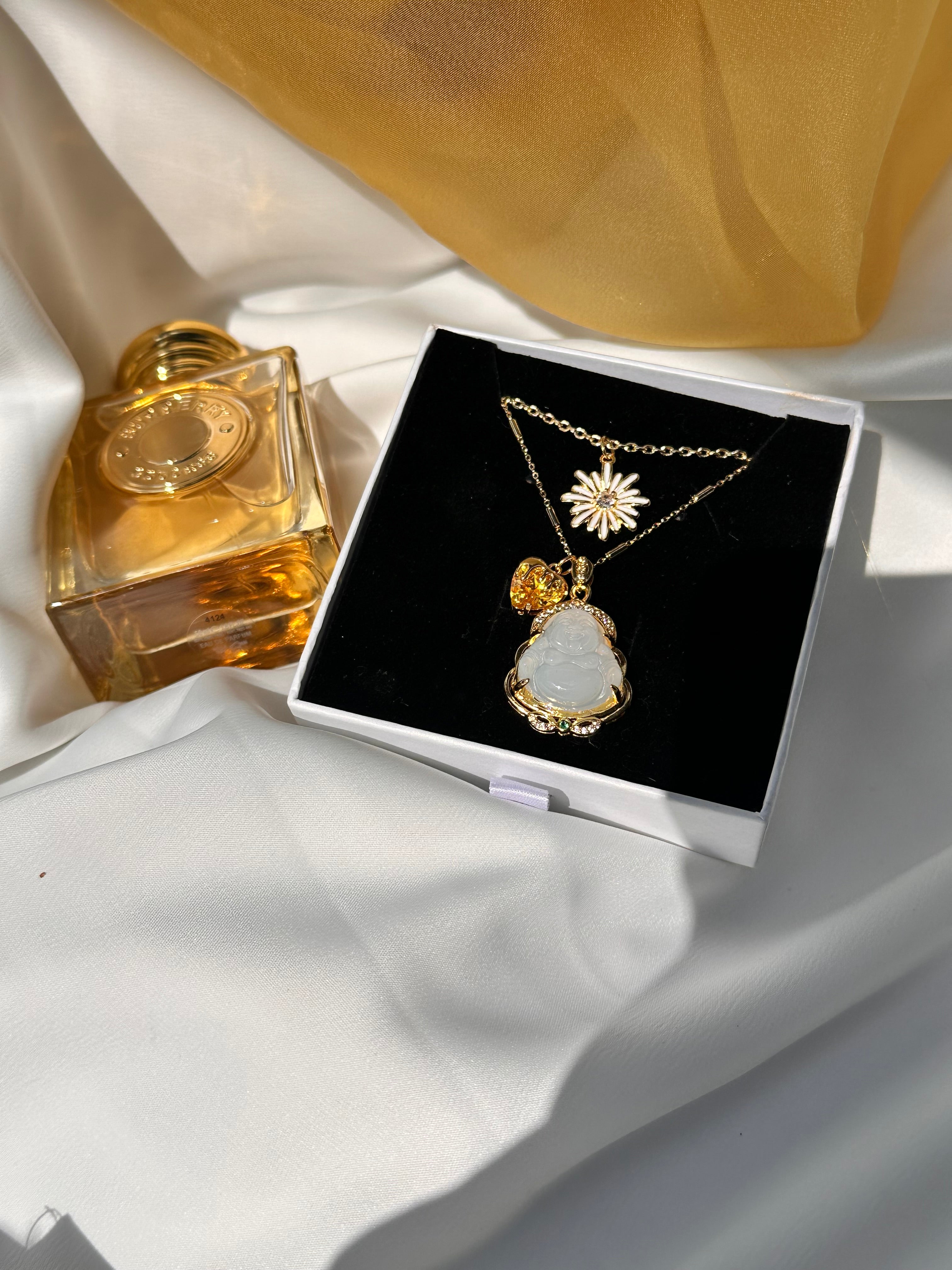 Happy Buddha Necklace Set