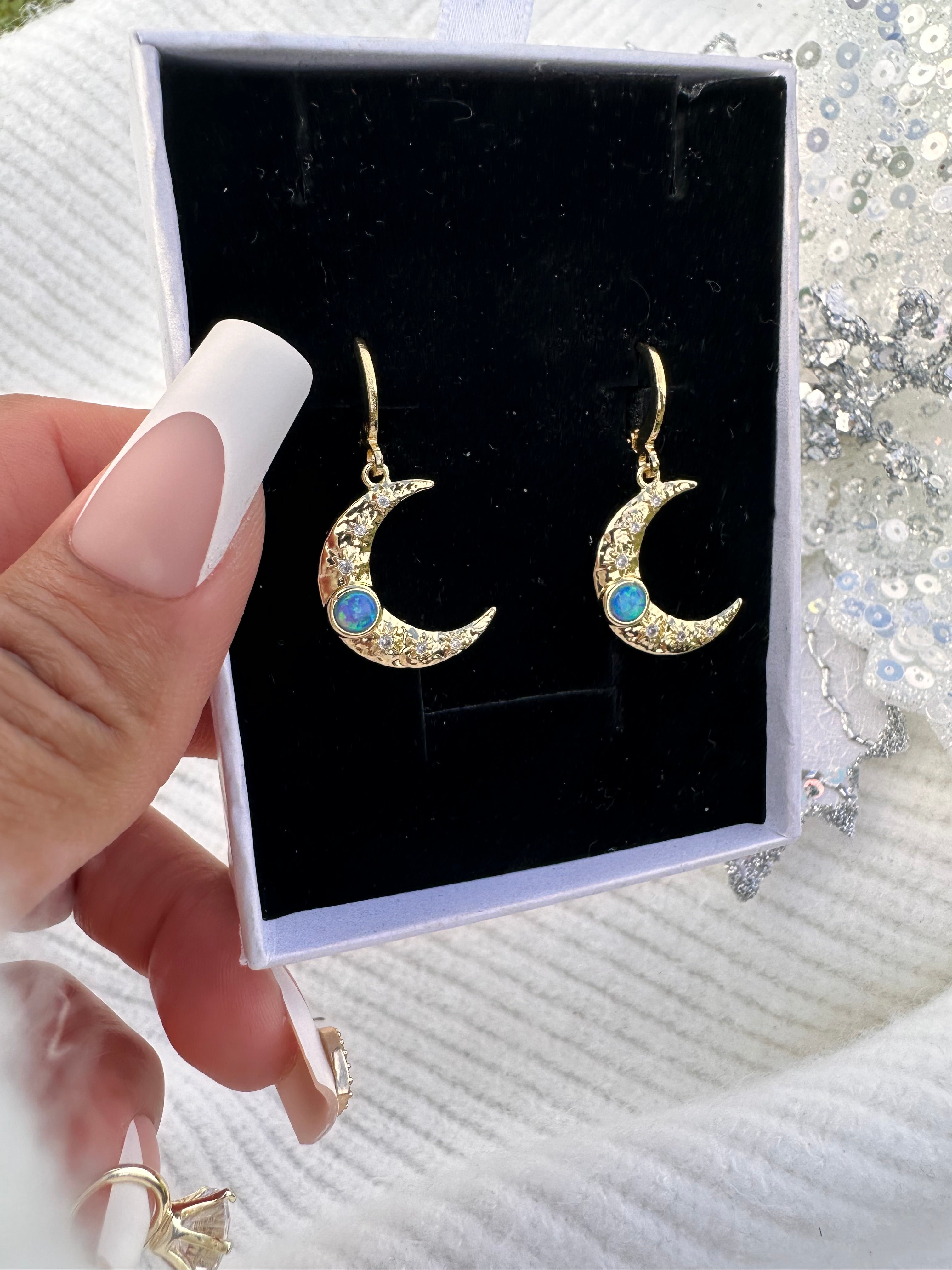 Celestial Moon Earrings