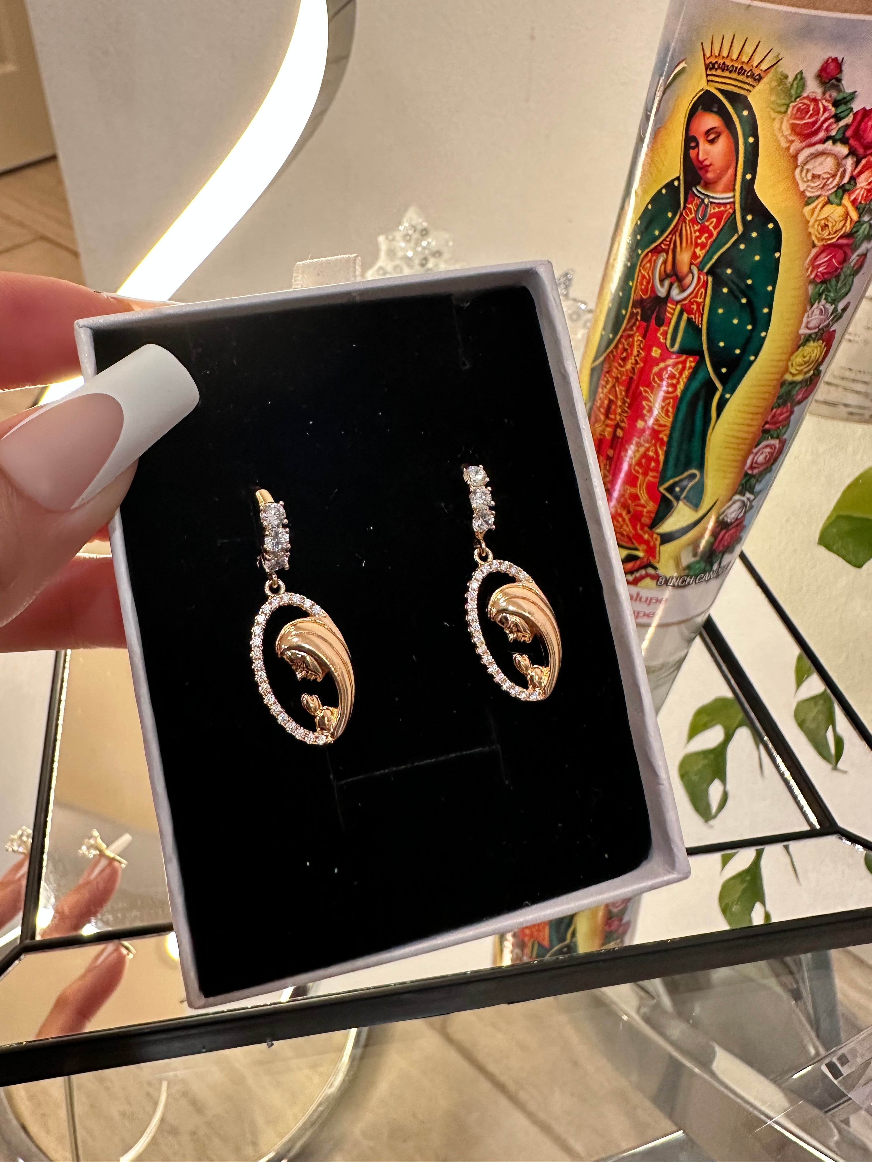 Mother Mary Earrings