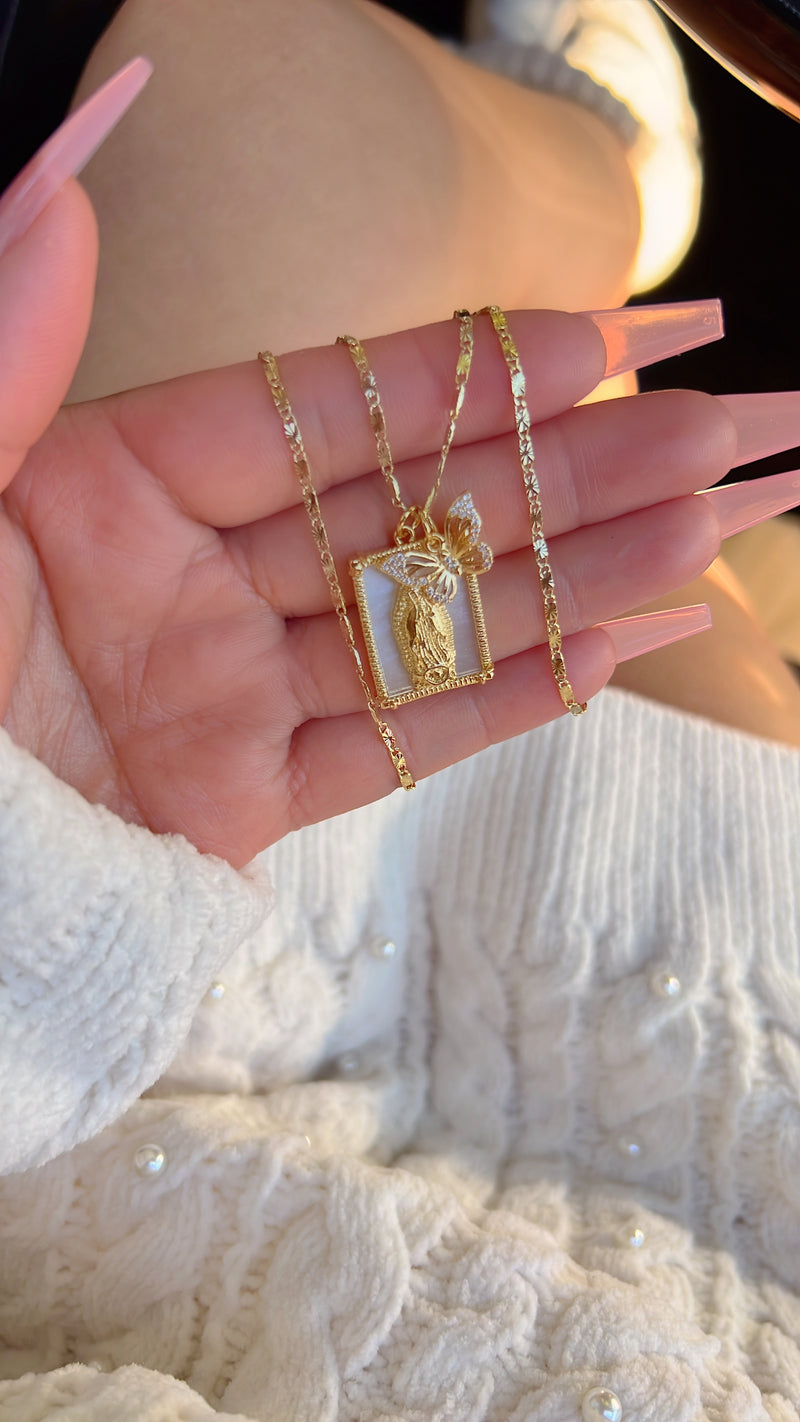 Mary Portrait Necklace
