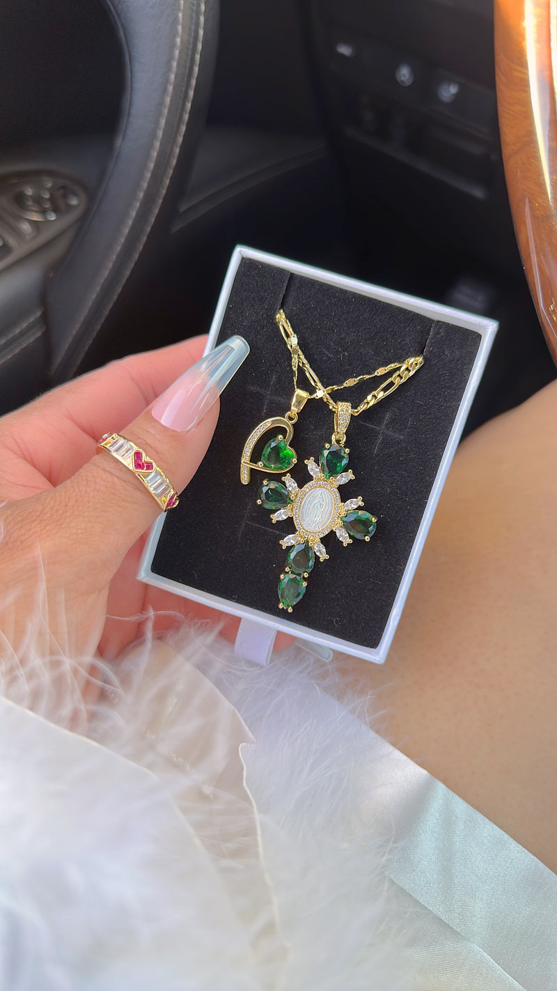 Emerald VM Necklace Set