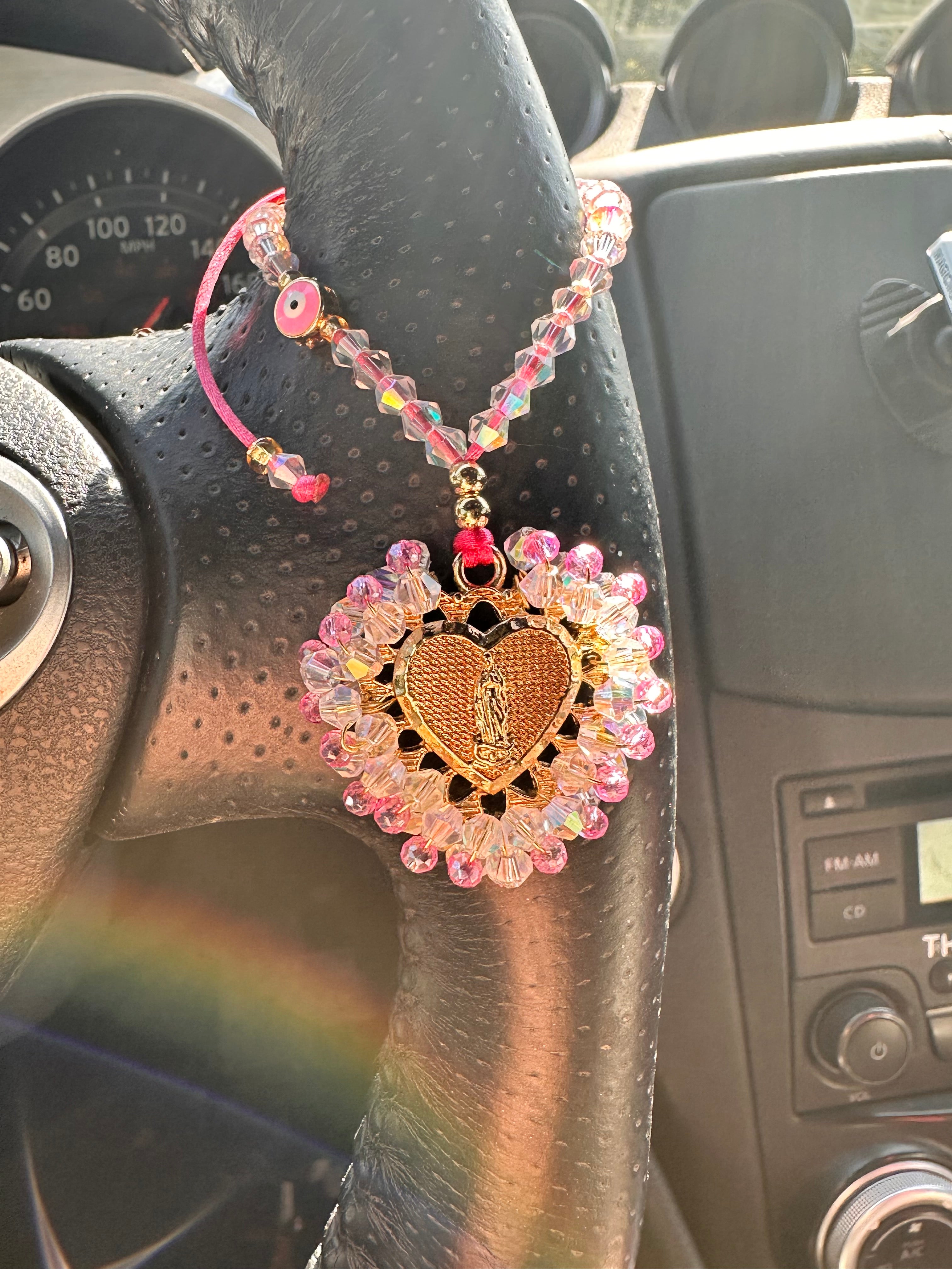 She Rides With Us Car Accessory