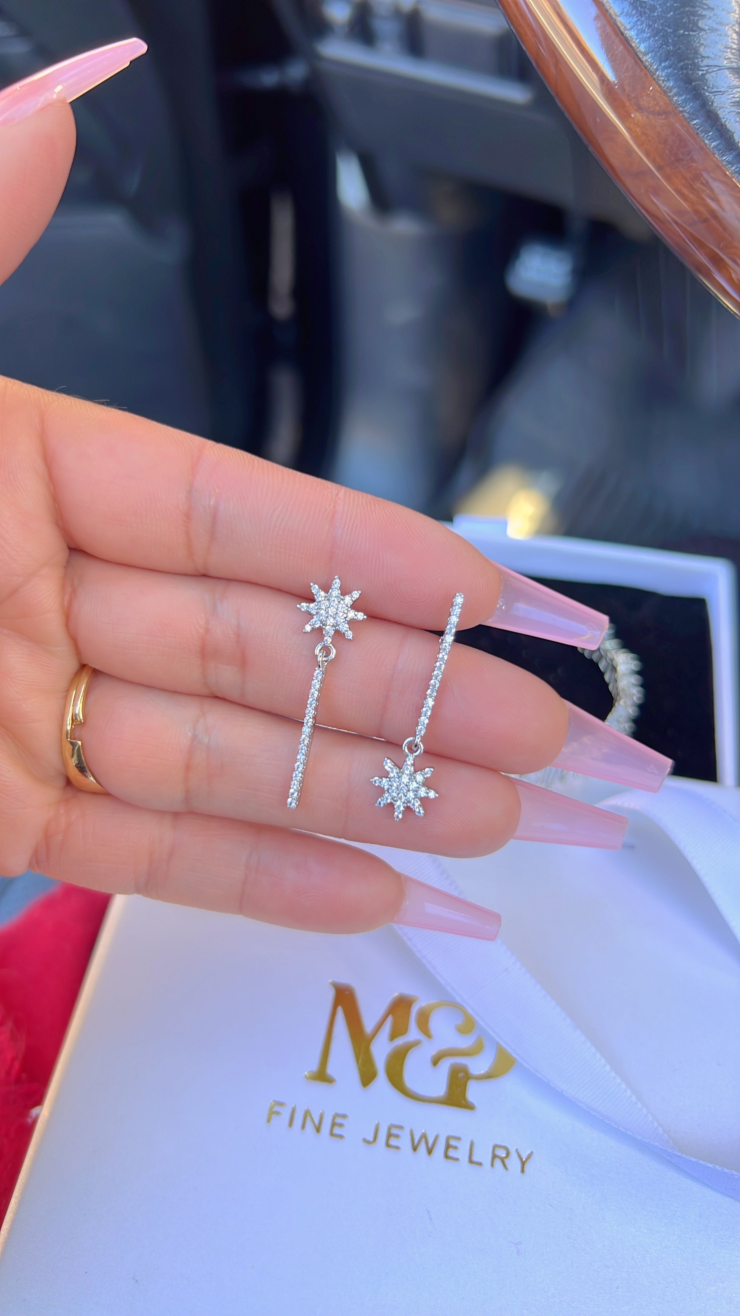 Silver Star Earrings