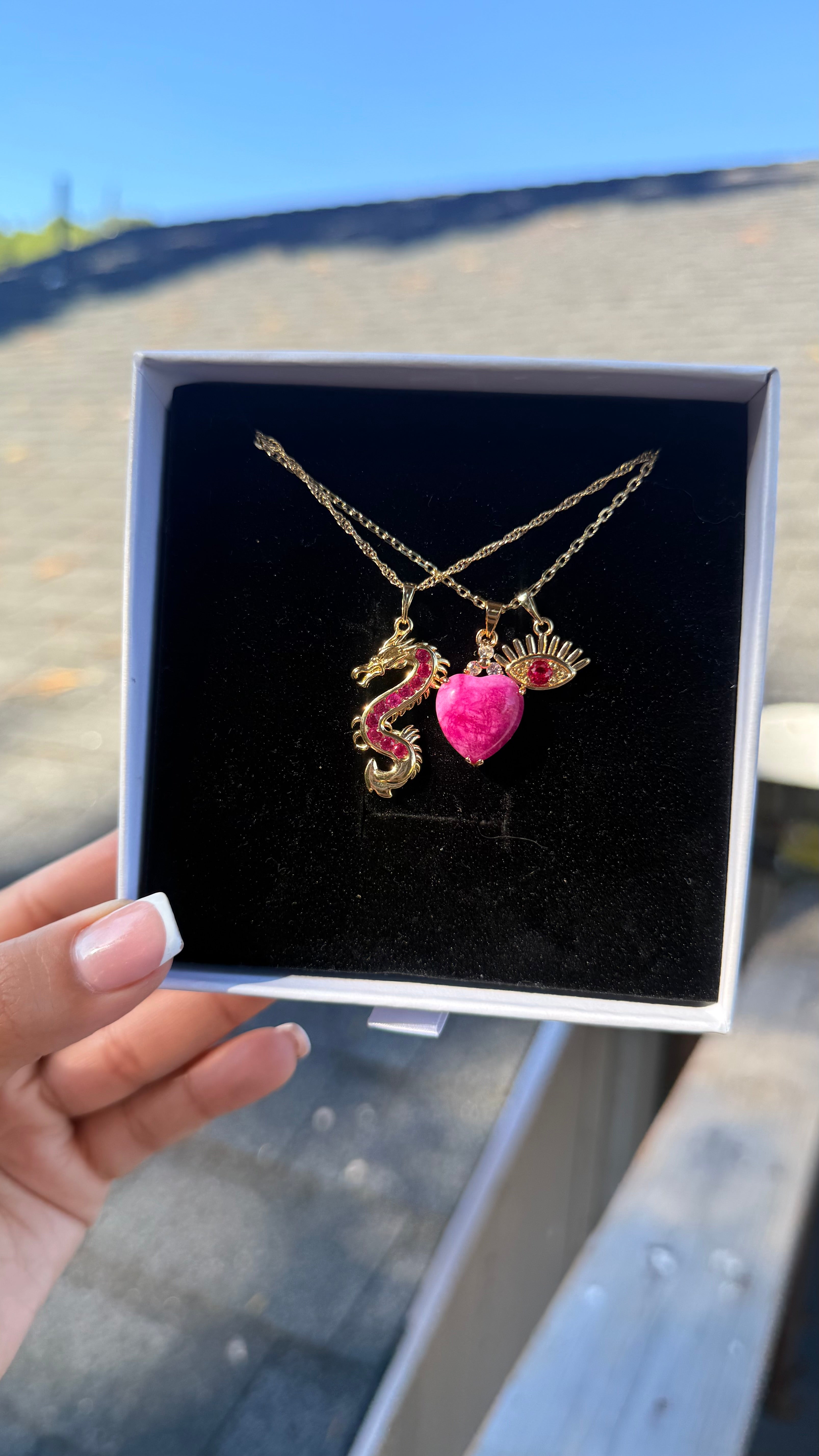 Berry Dragon Necklace Set