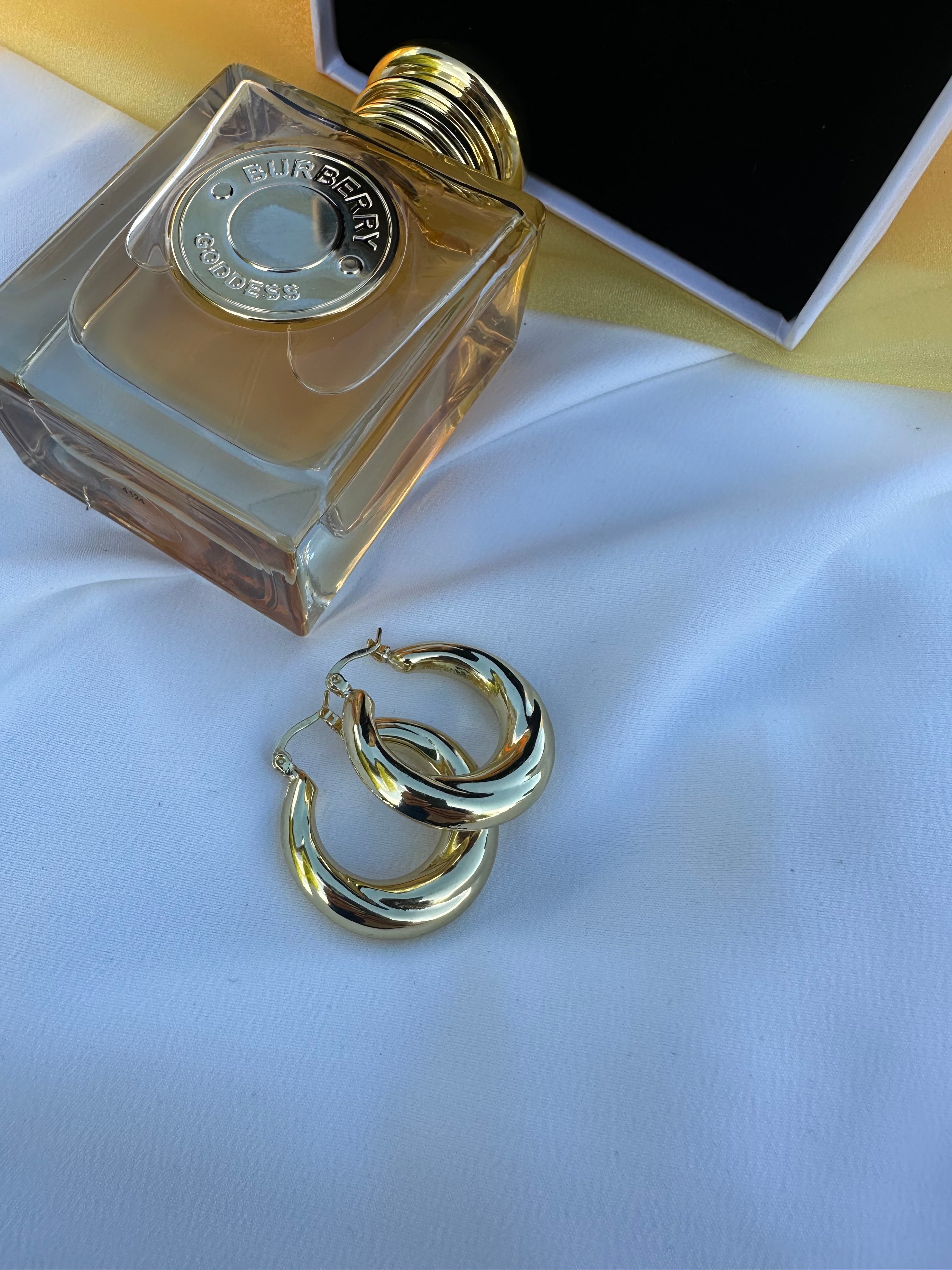 Puffy Gold Hoop