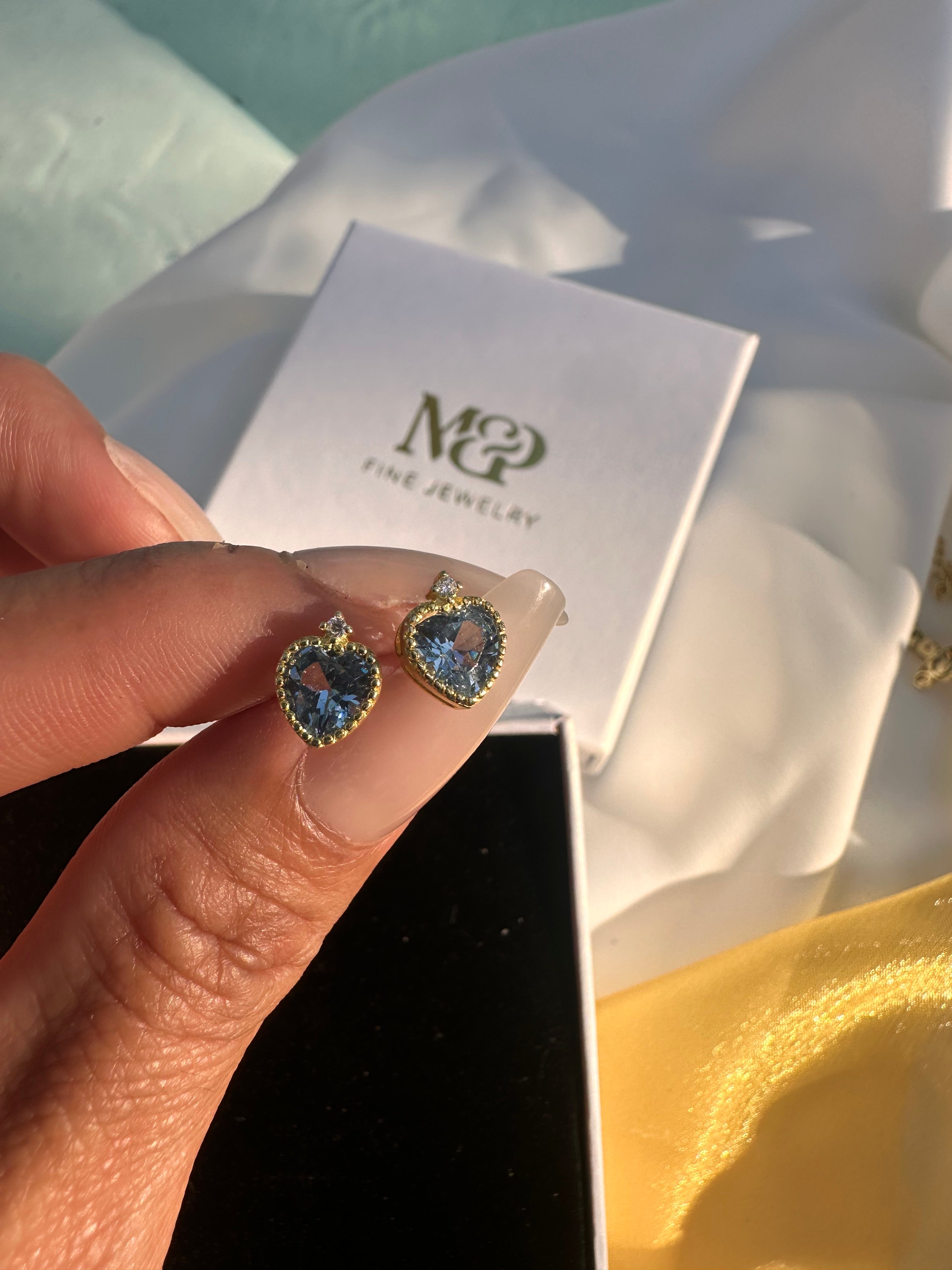 Vermeil Heart Earrings