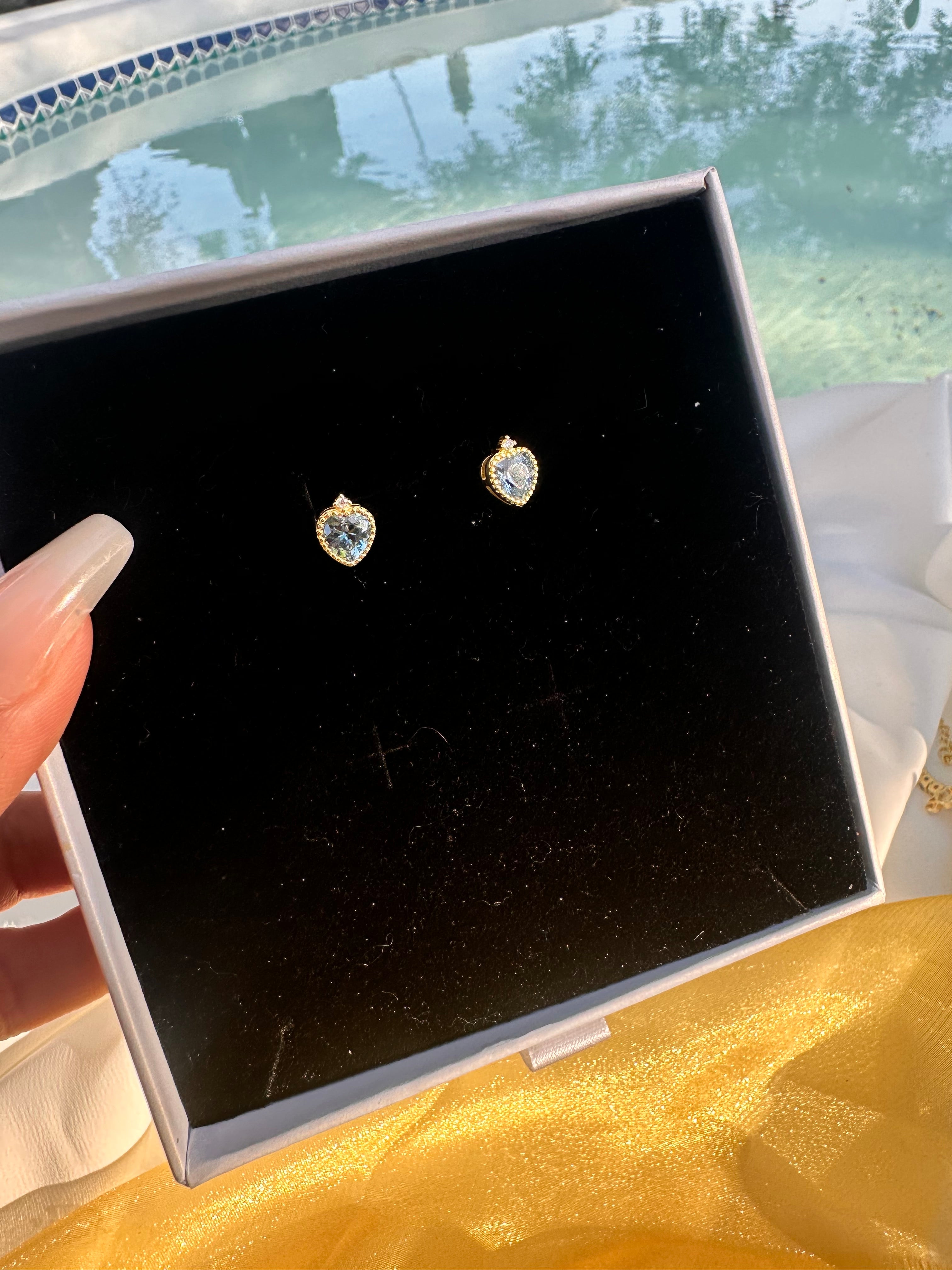 Vermeil Heart Earrings