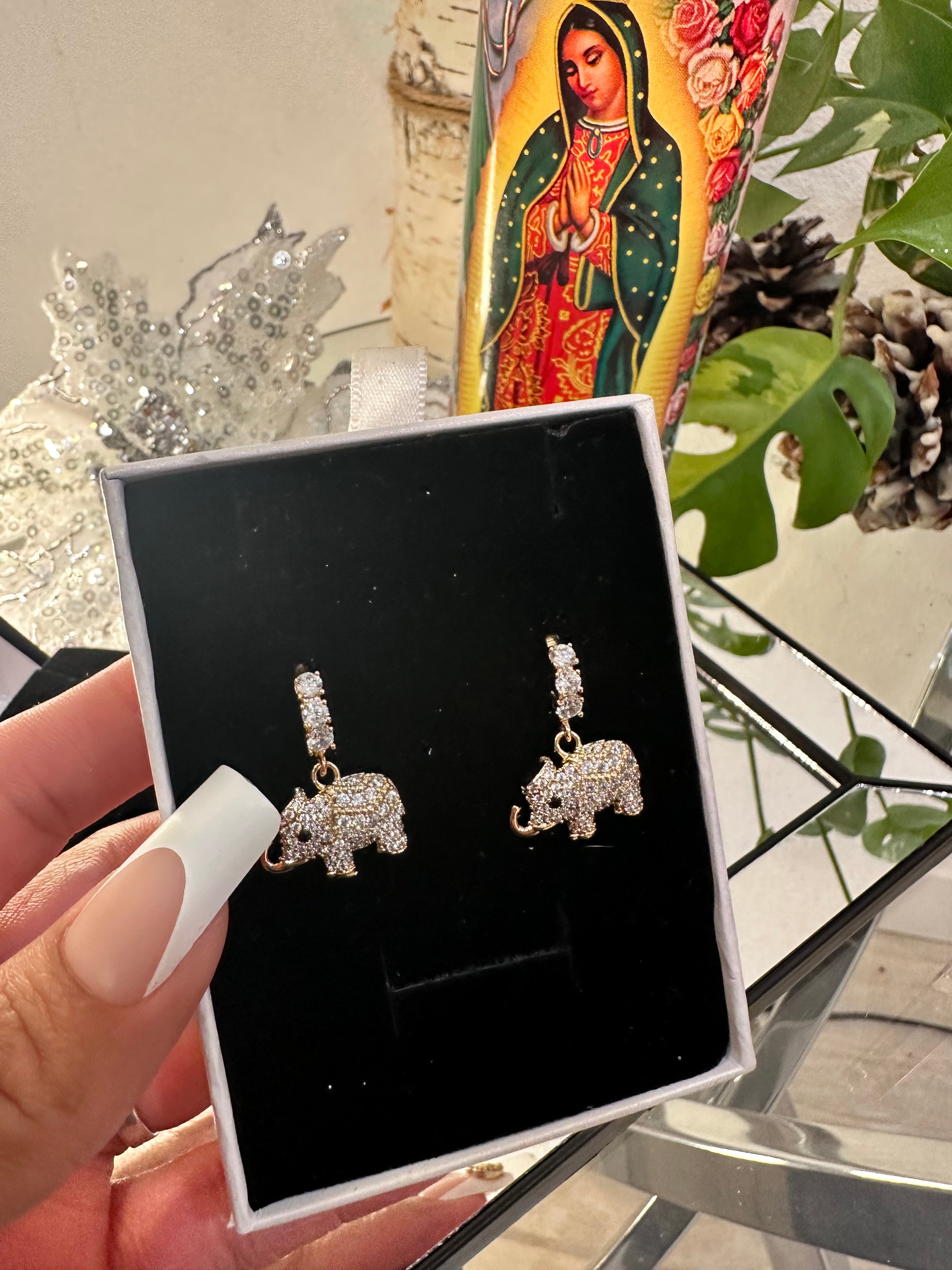 Buena Suerte Elephant Earrings