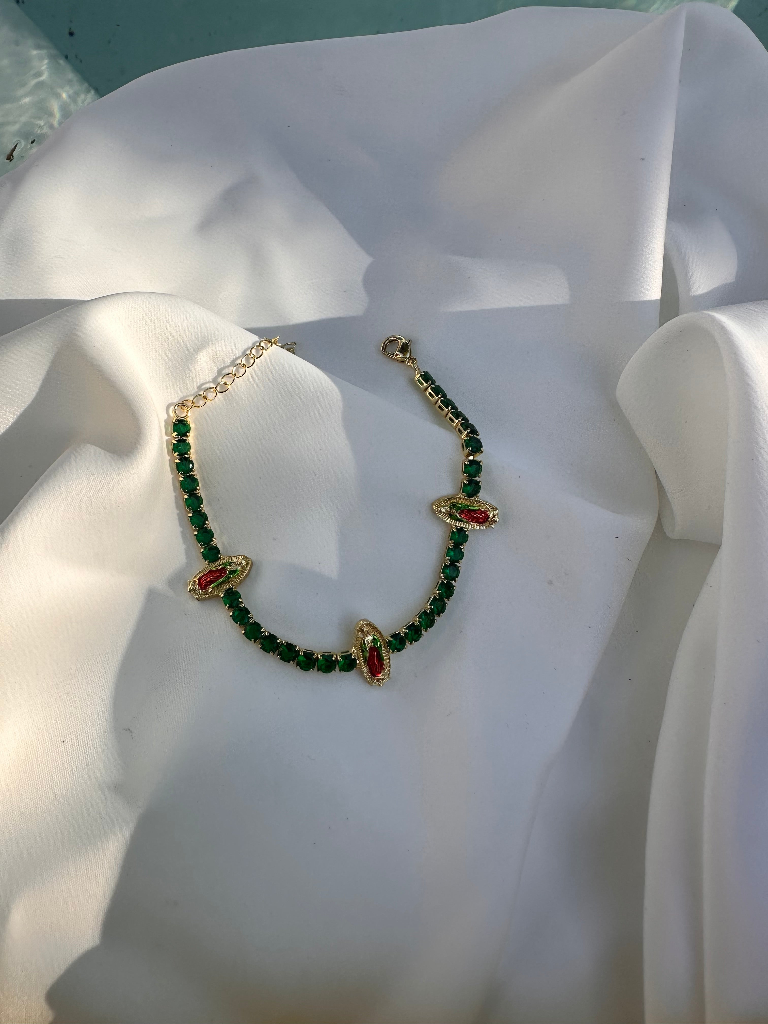 Virgen de Guadalupe Tennis Bracelet