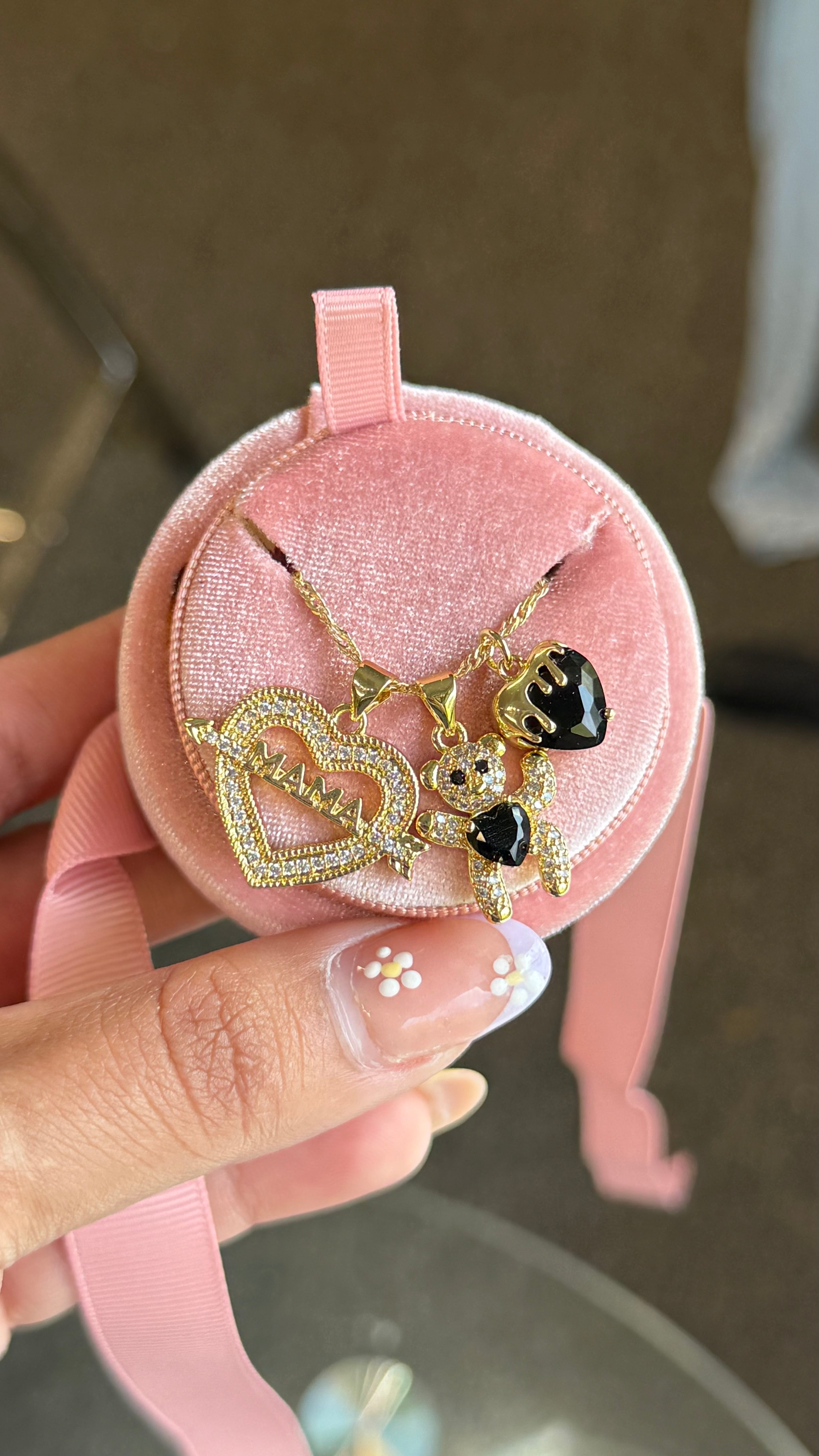 Mama Teddy Necklace
