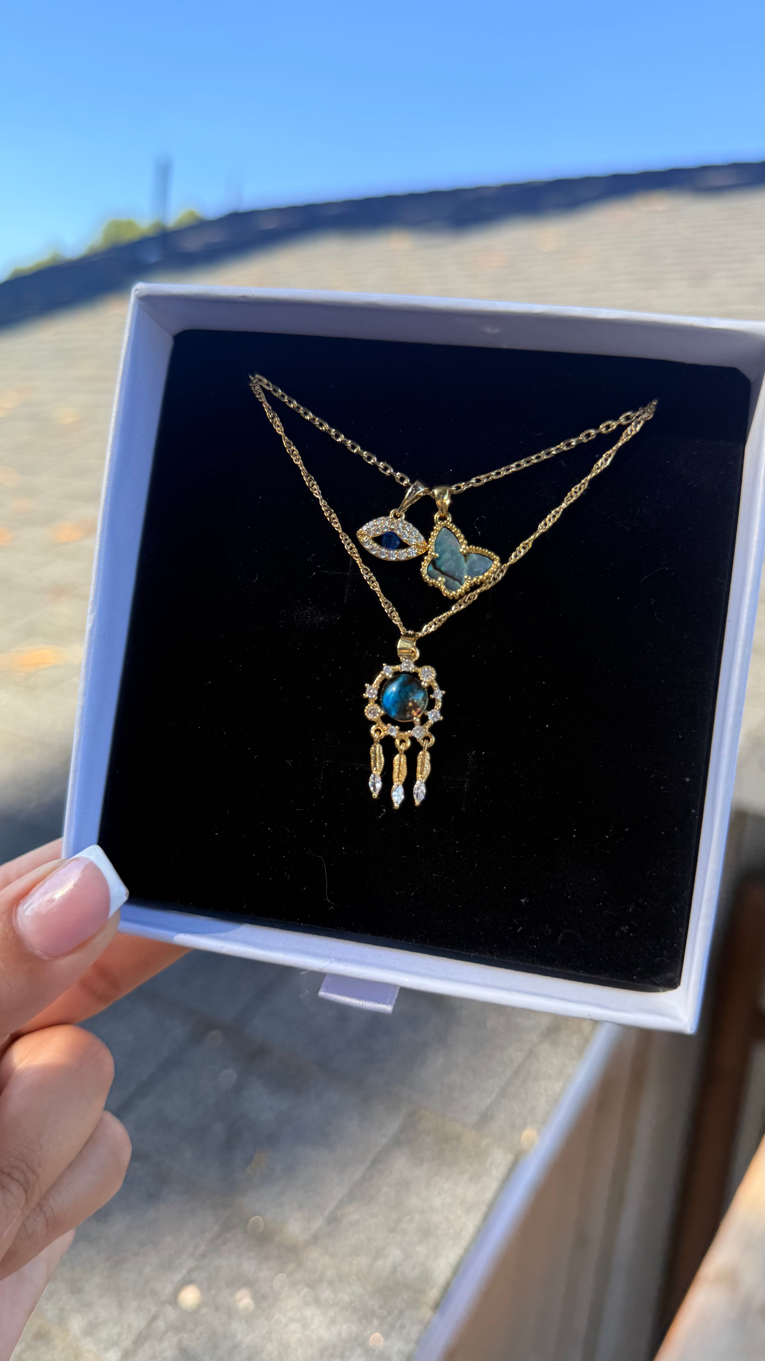 Dream Catcher Necklace Set