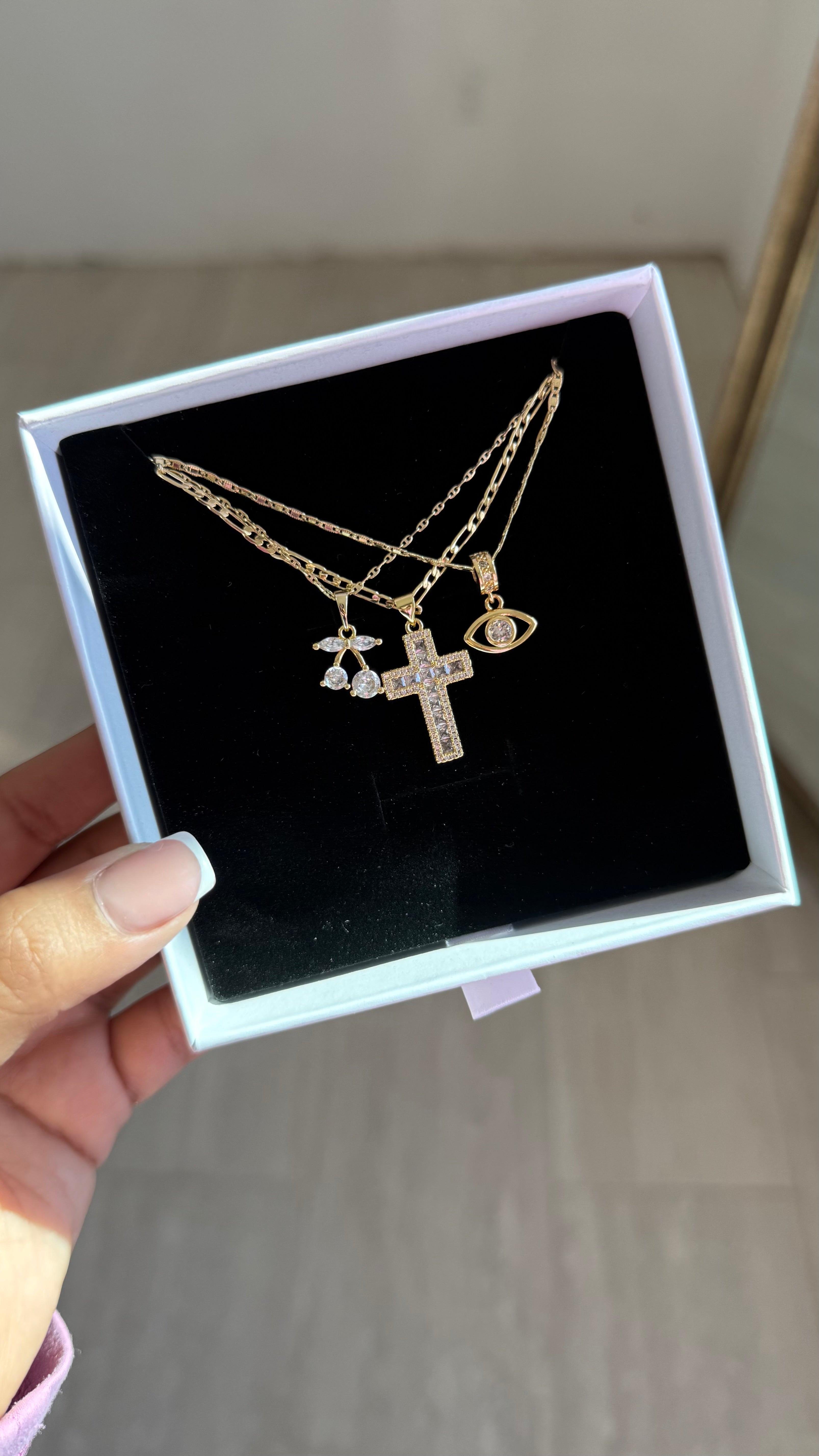 Divine Clarity Cherry Necklace Set