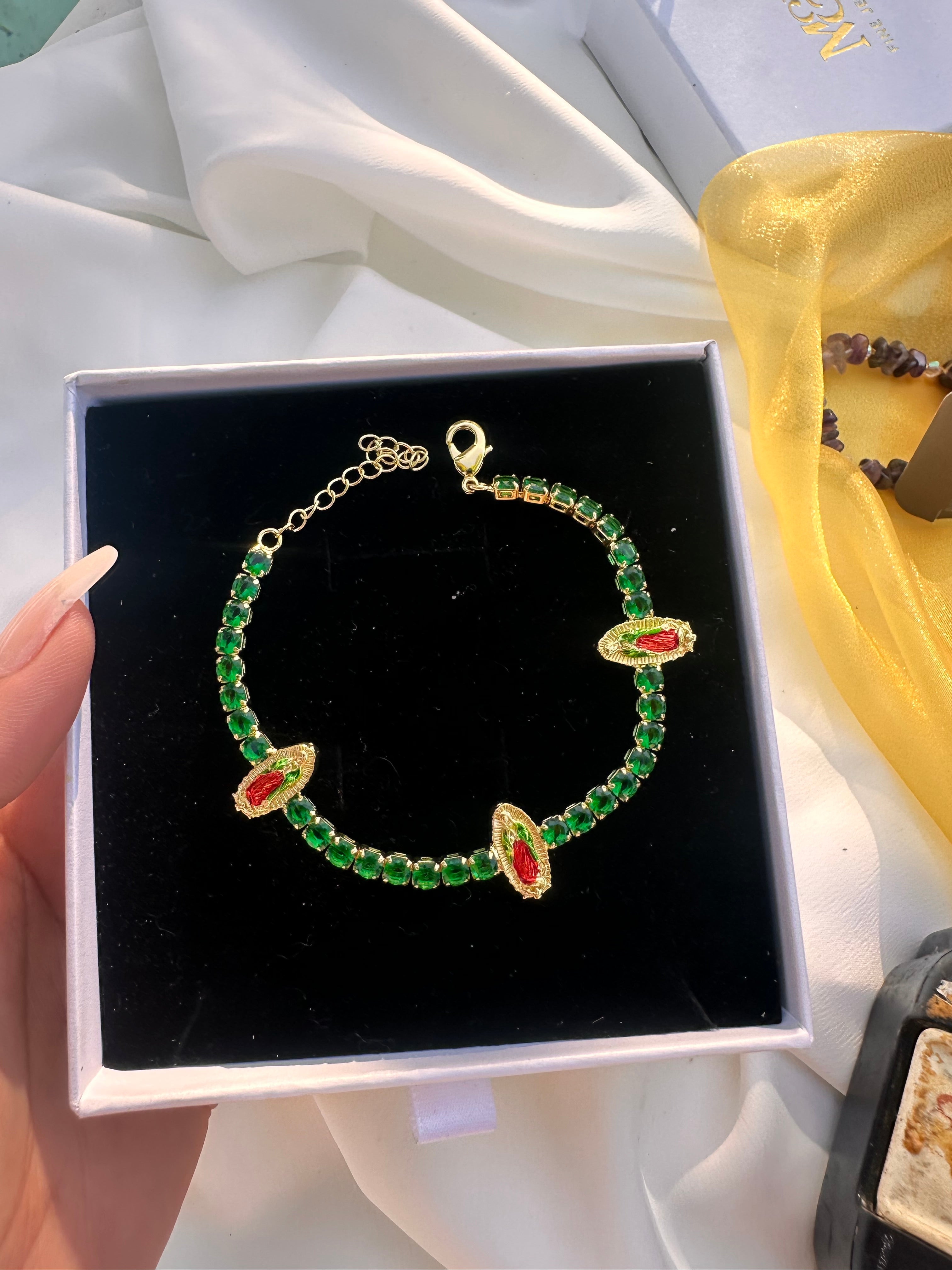 Virgen de Guadalupe Tennis Bracelet