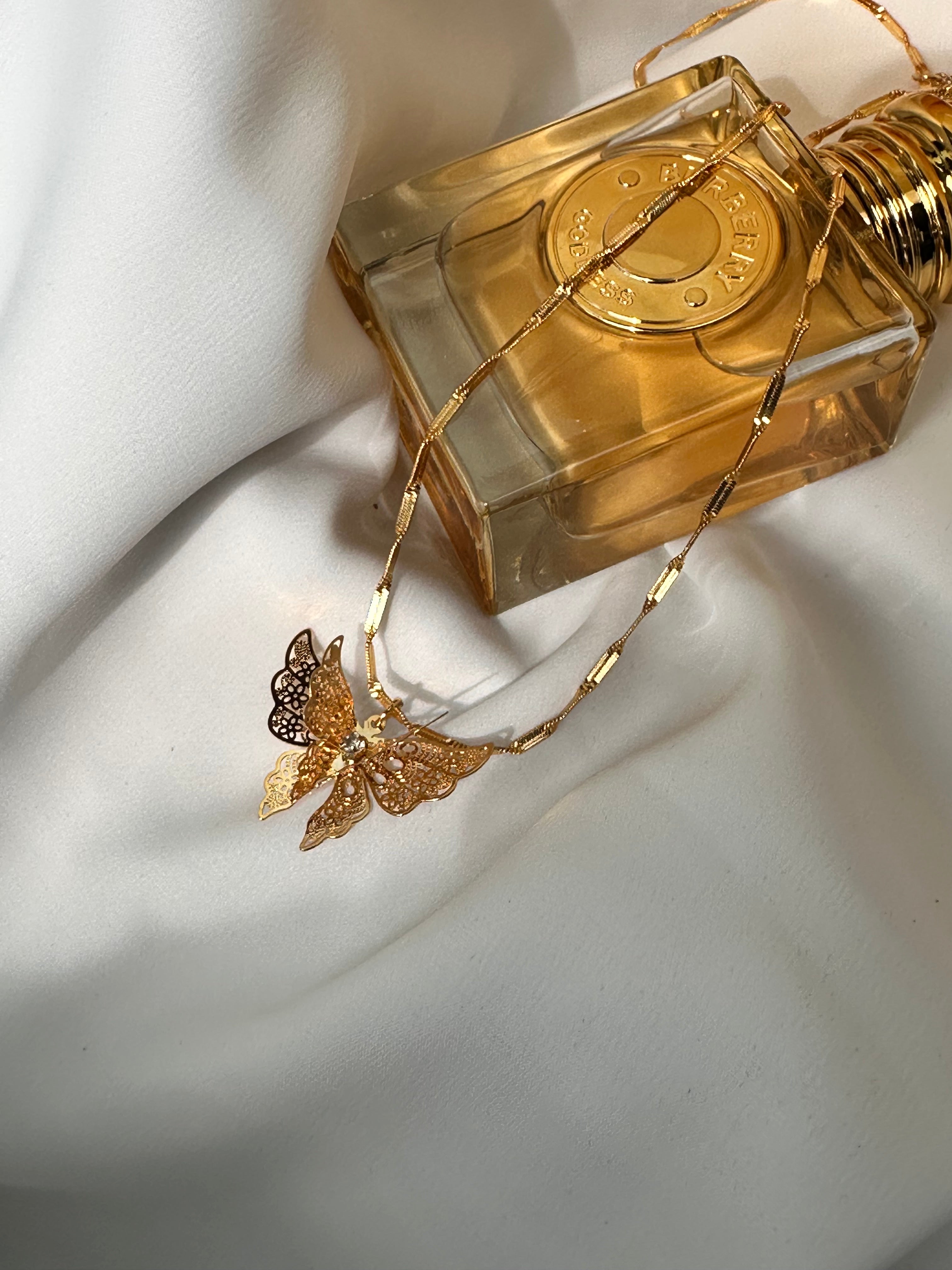 Pavé Butterfly Necklace