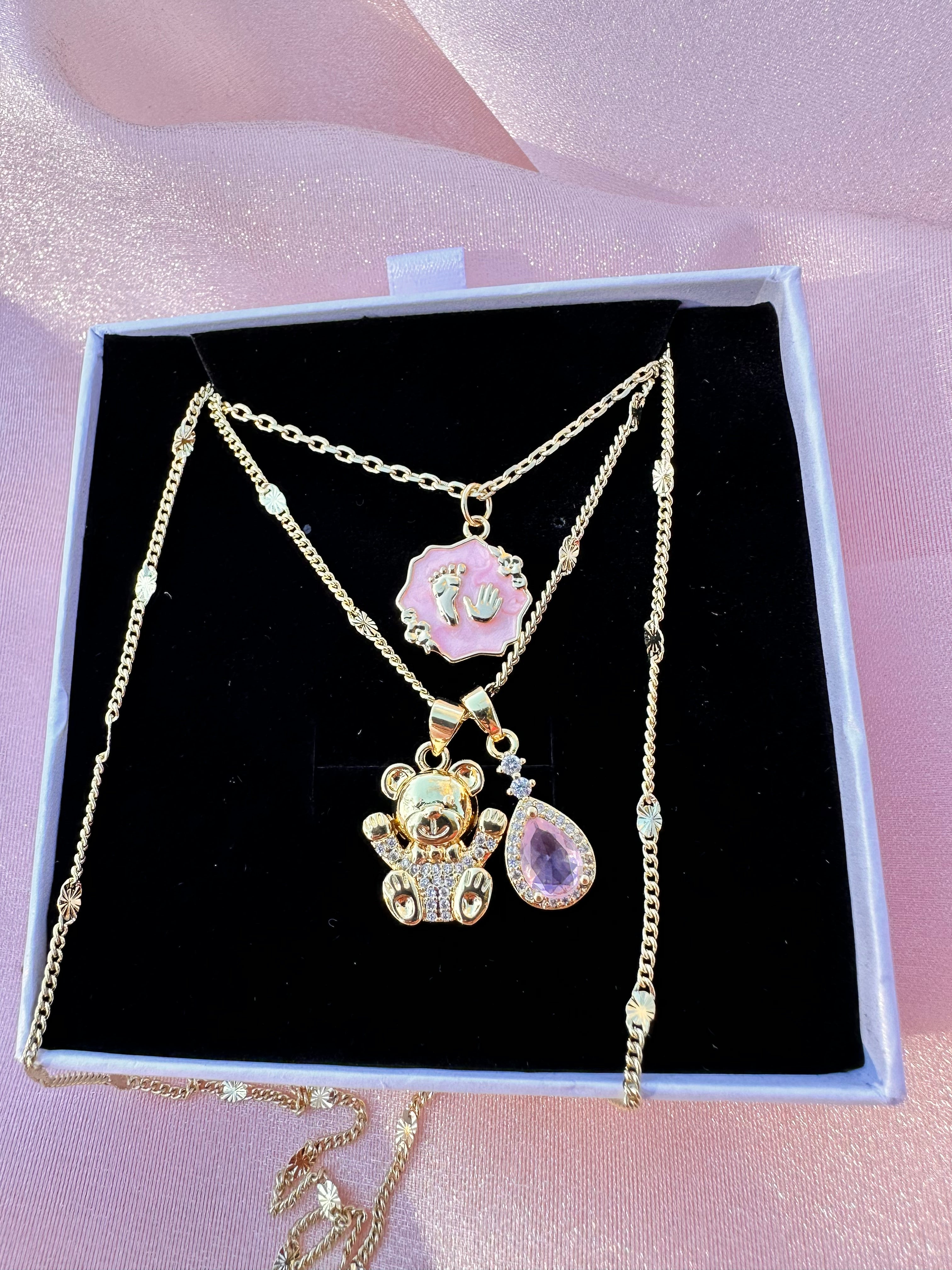 Baby Girl - Mommy Necklace Set