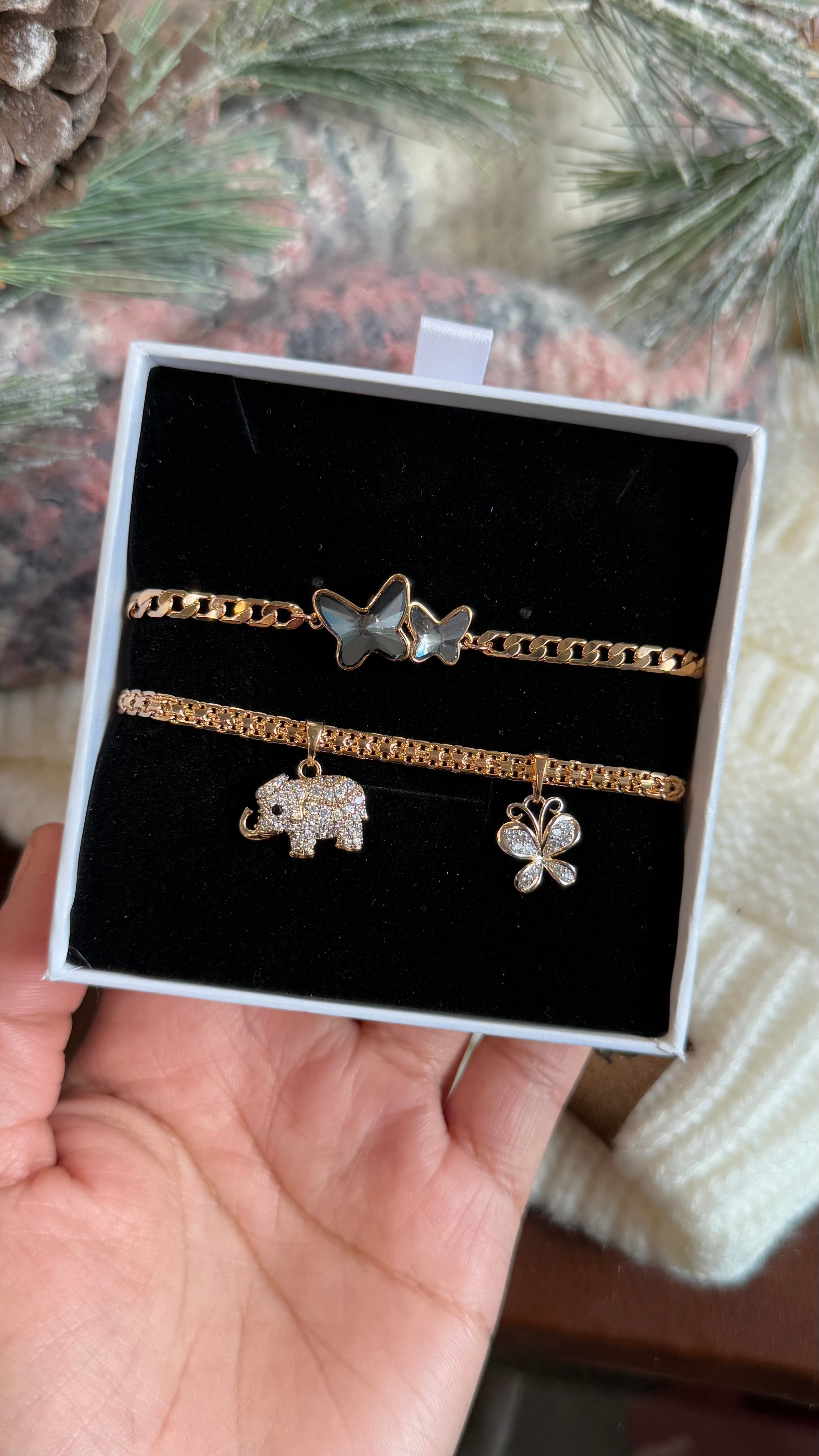 Lucky Elephant Bracelet Set