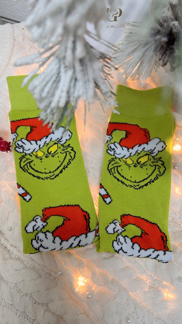 "The Grinch who stole Christmas" Socks