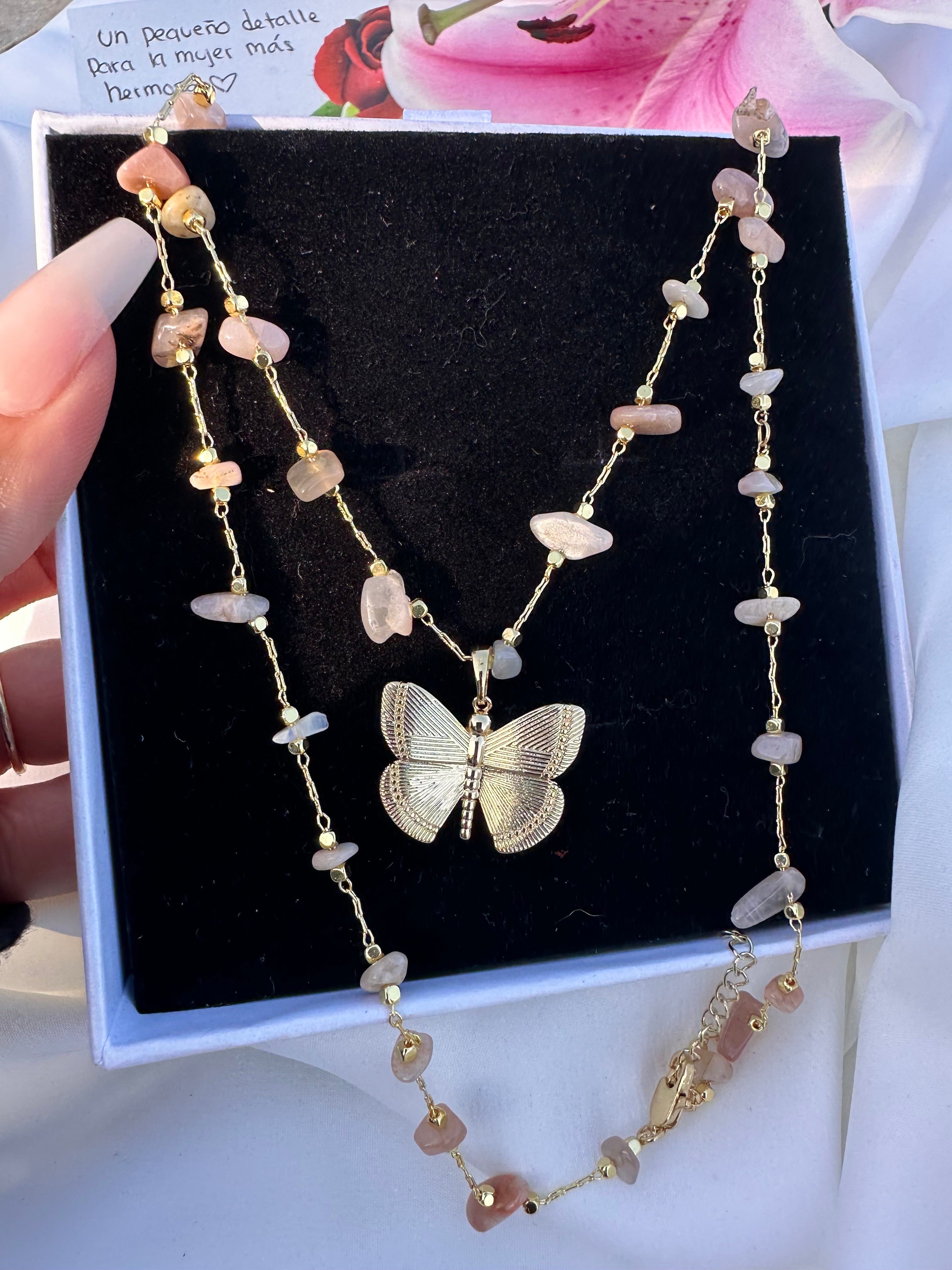 Lily Butterfly Necklace