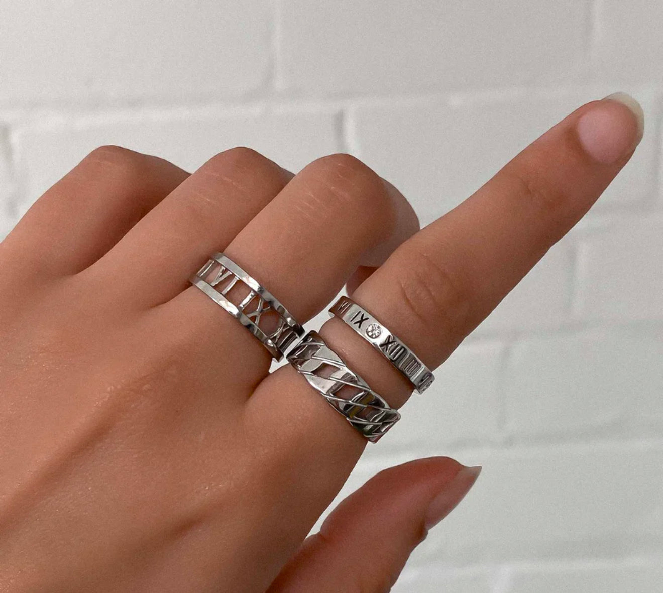 Roman Numeral Eternity Ring