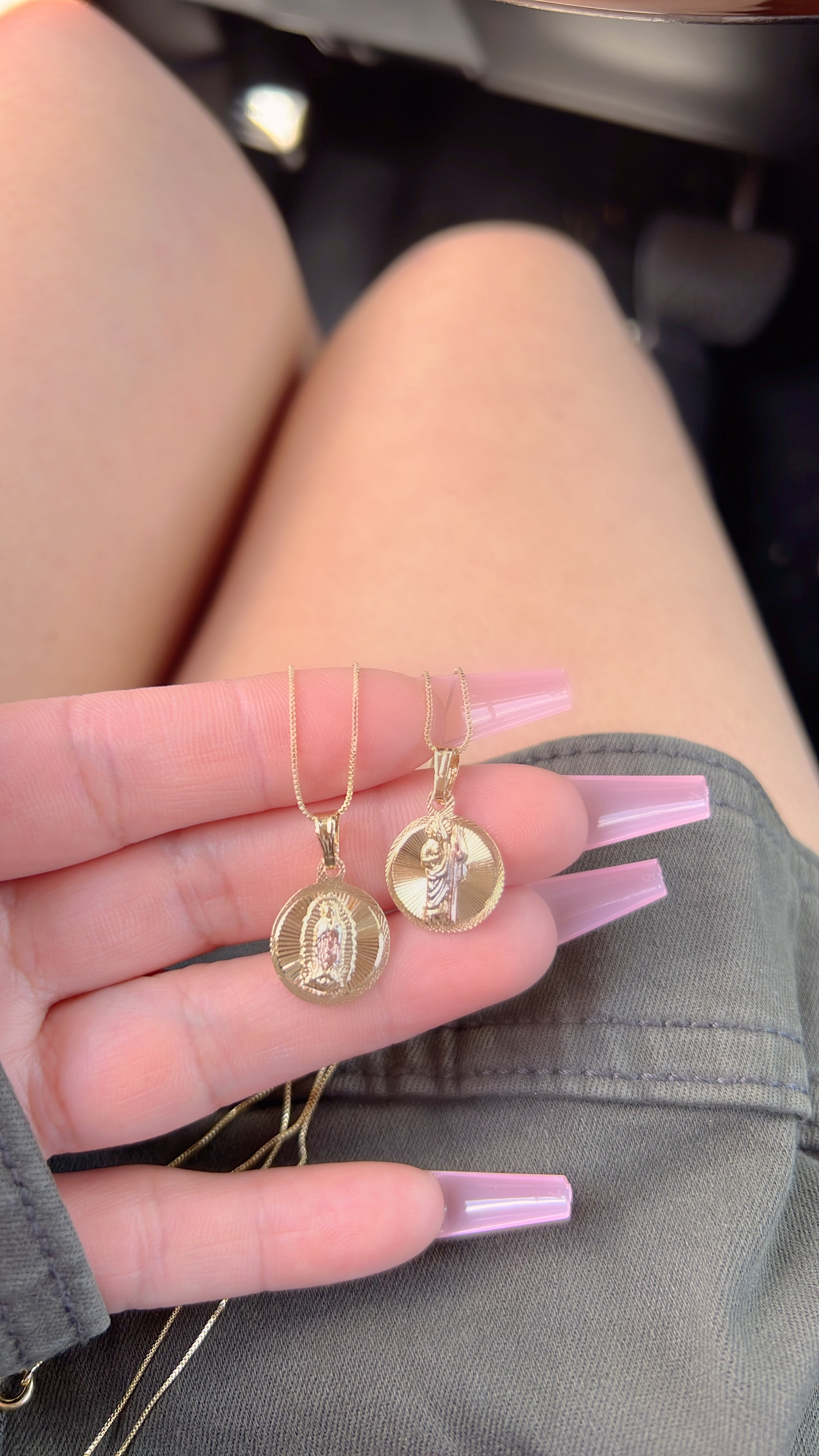 Mini Saint Jude Circle Necklace
