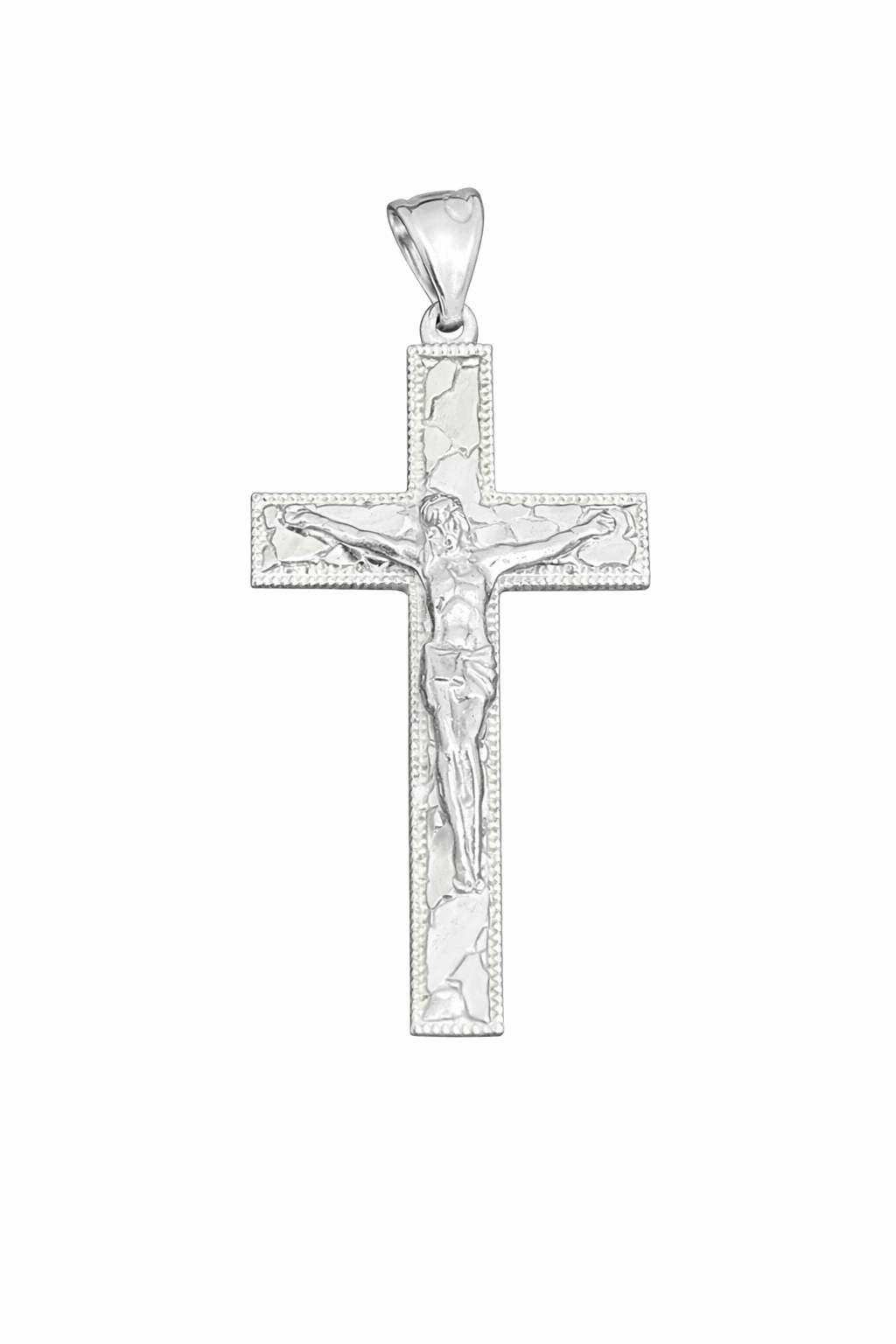 925 Plata Jesus en la Cruz Pendant