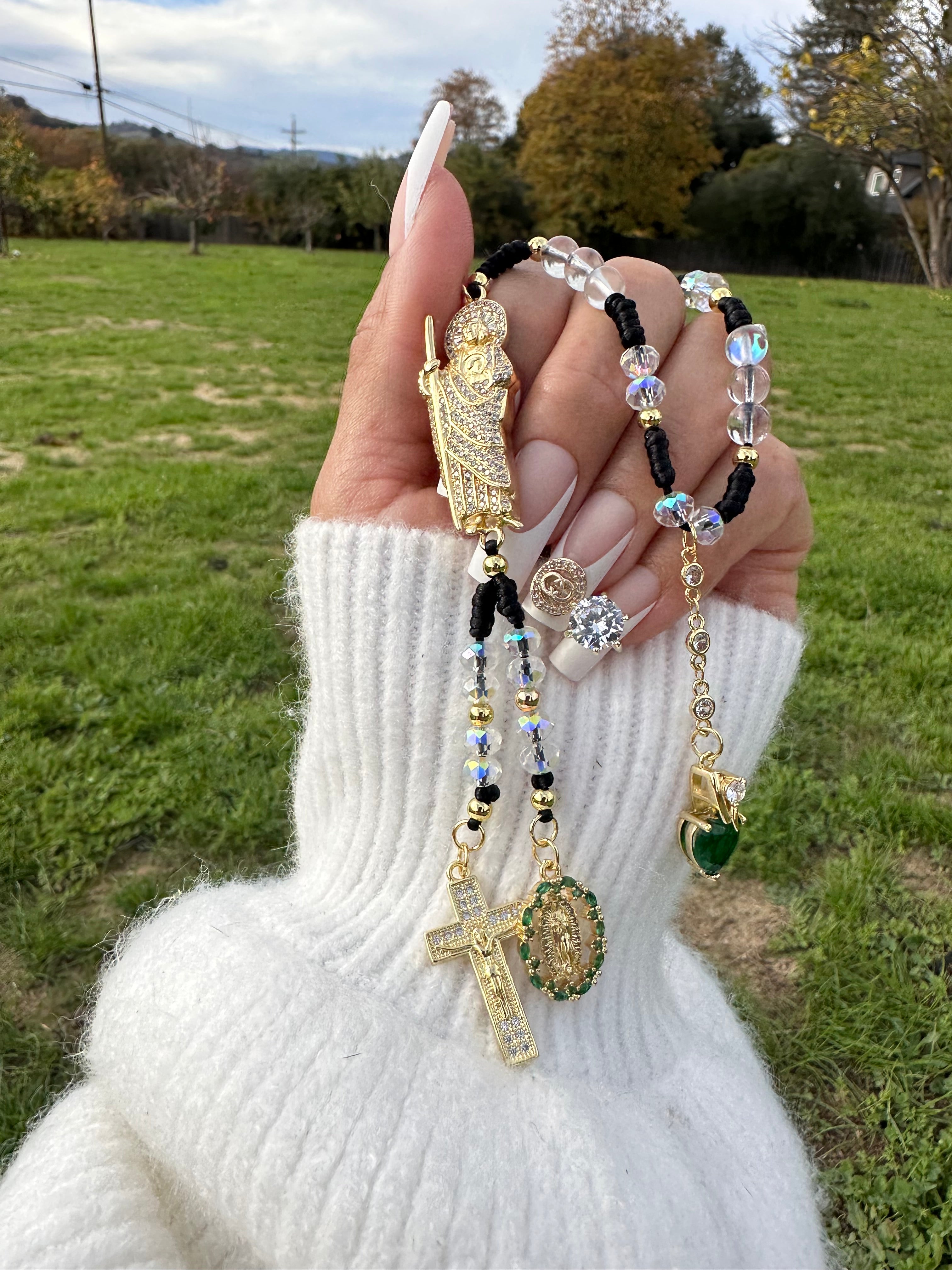 Car Rosary: Saint Jude, Virgin Mary, Cross