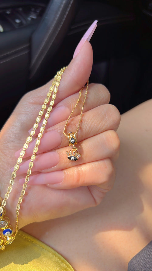 Black Evil Eye Necklace