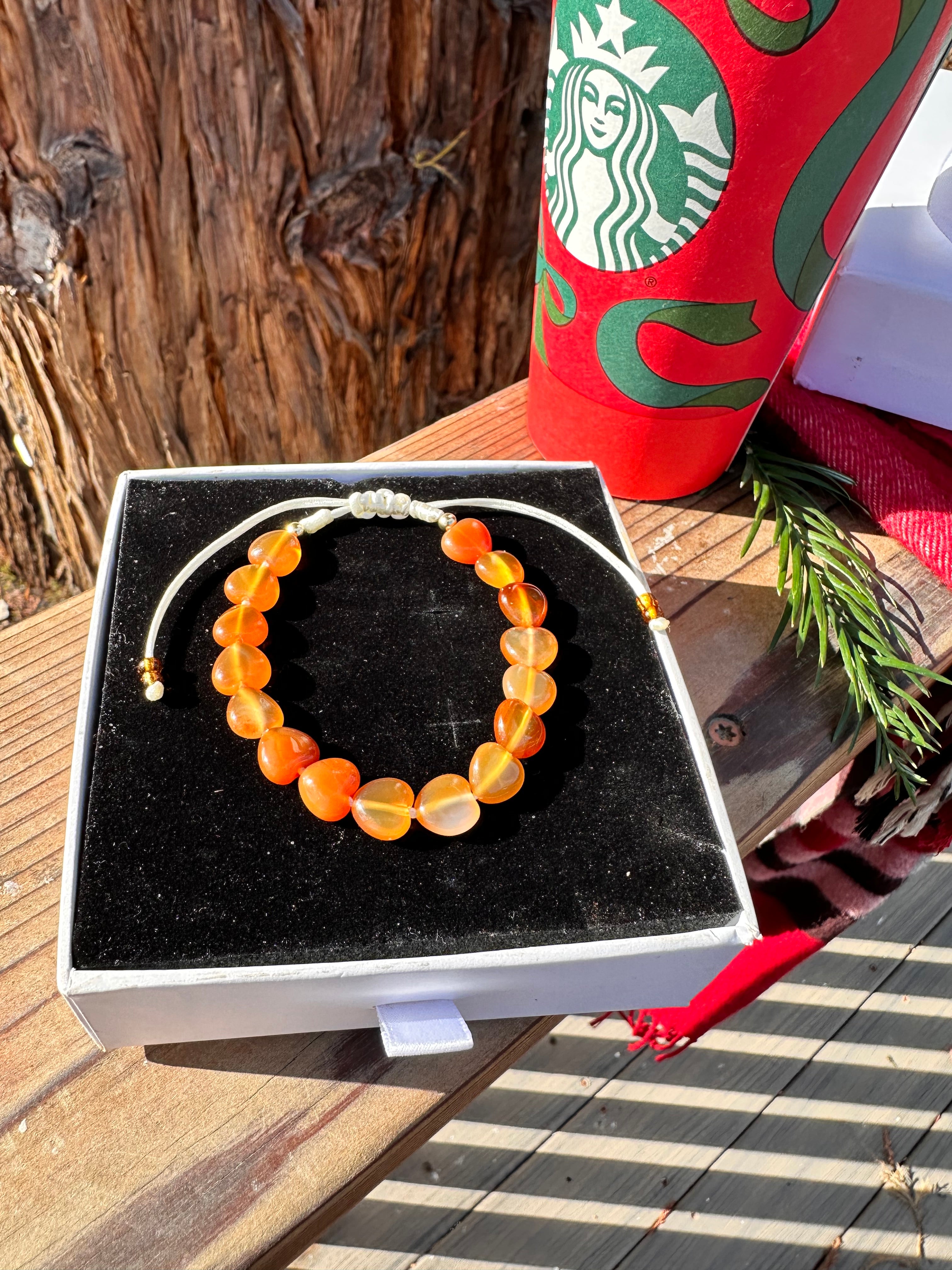 Confidence & Motivation Carnelian Bracelet