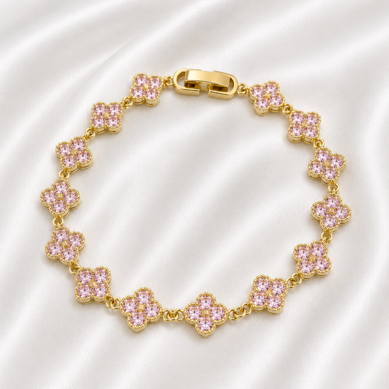Blush Clove Tennis Bracelet