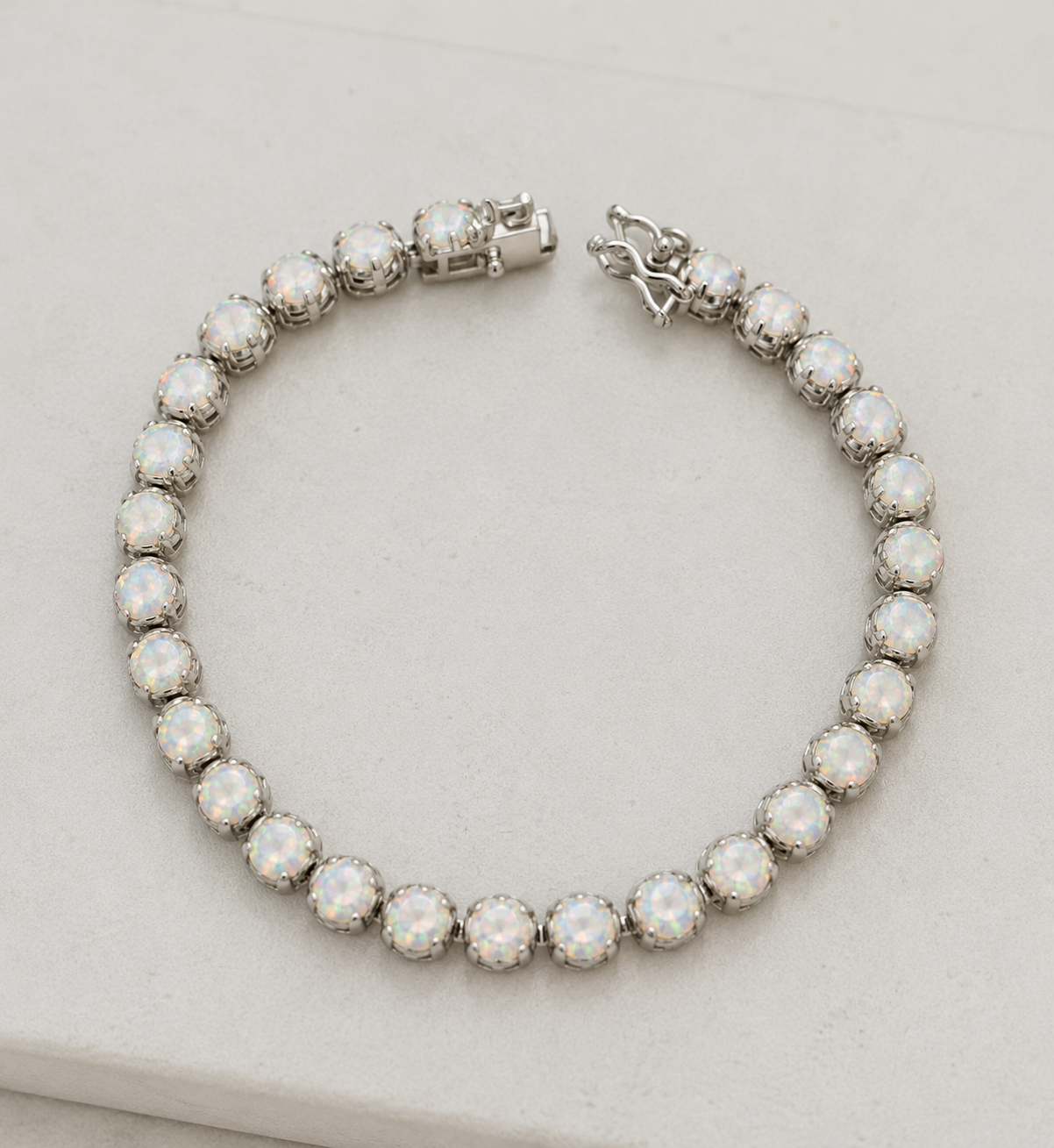Moonlight Opal Tennis Bracelet