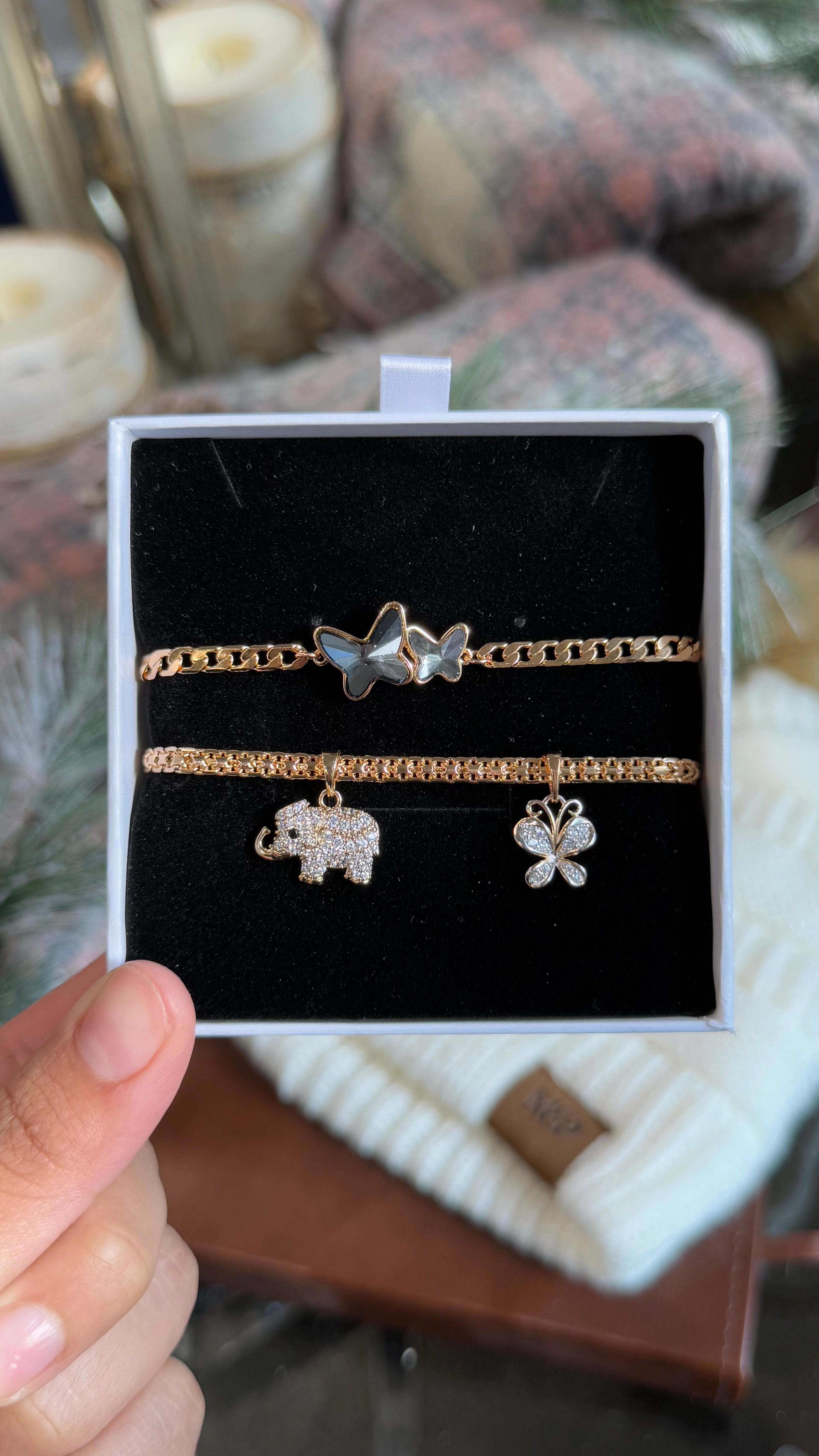 Lucky Elephant Bracelet Set