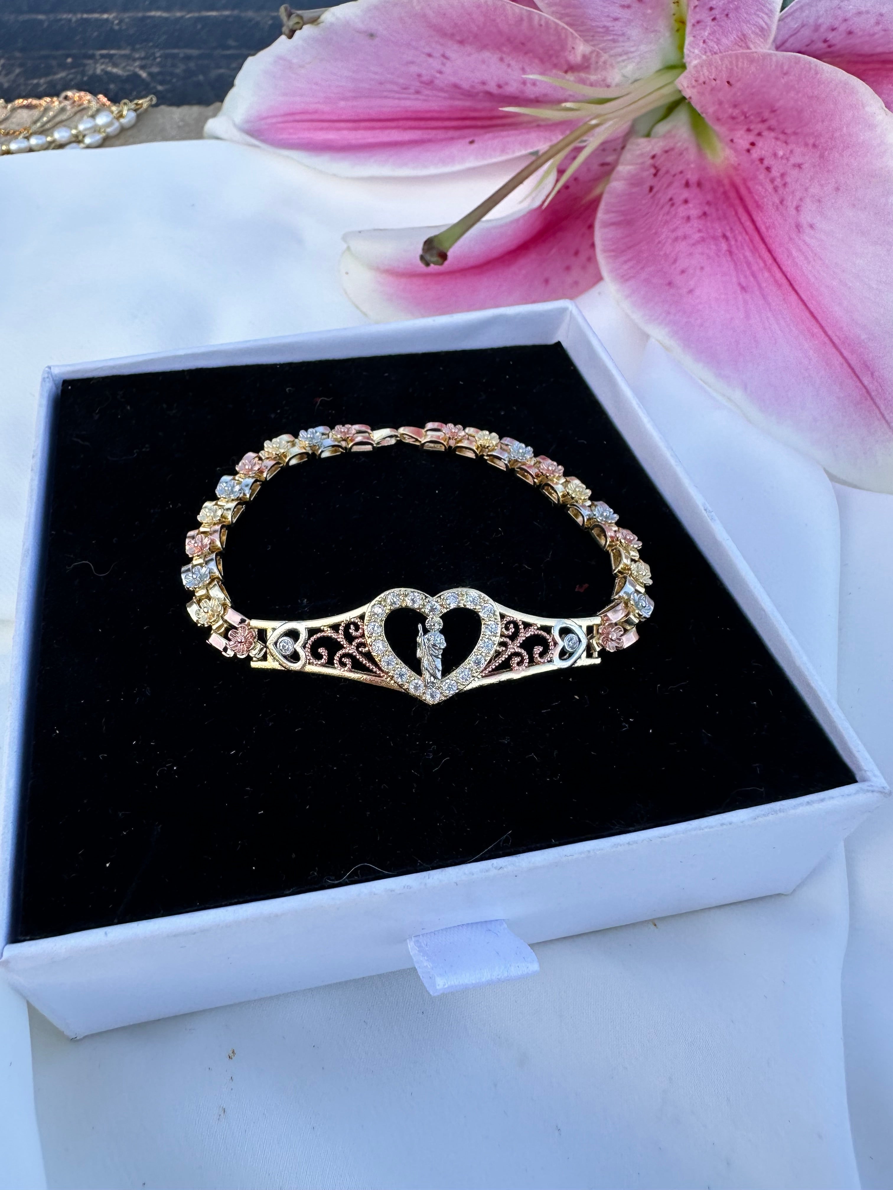 San Judas Lily Love Bracelet