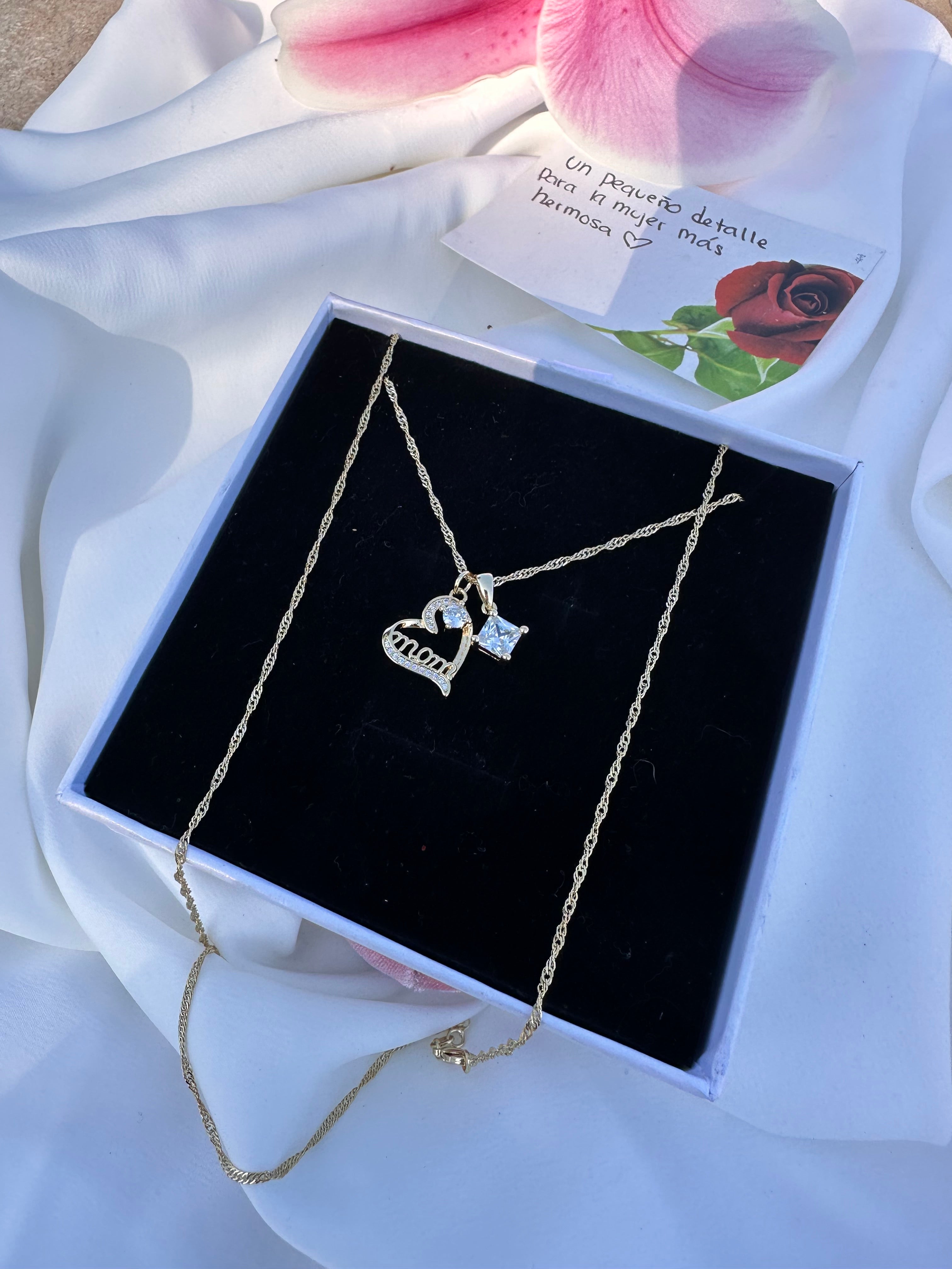 Diamond Mom Necklace