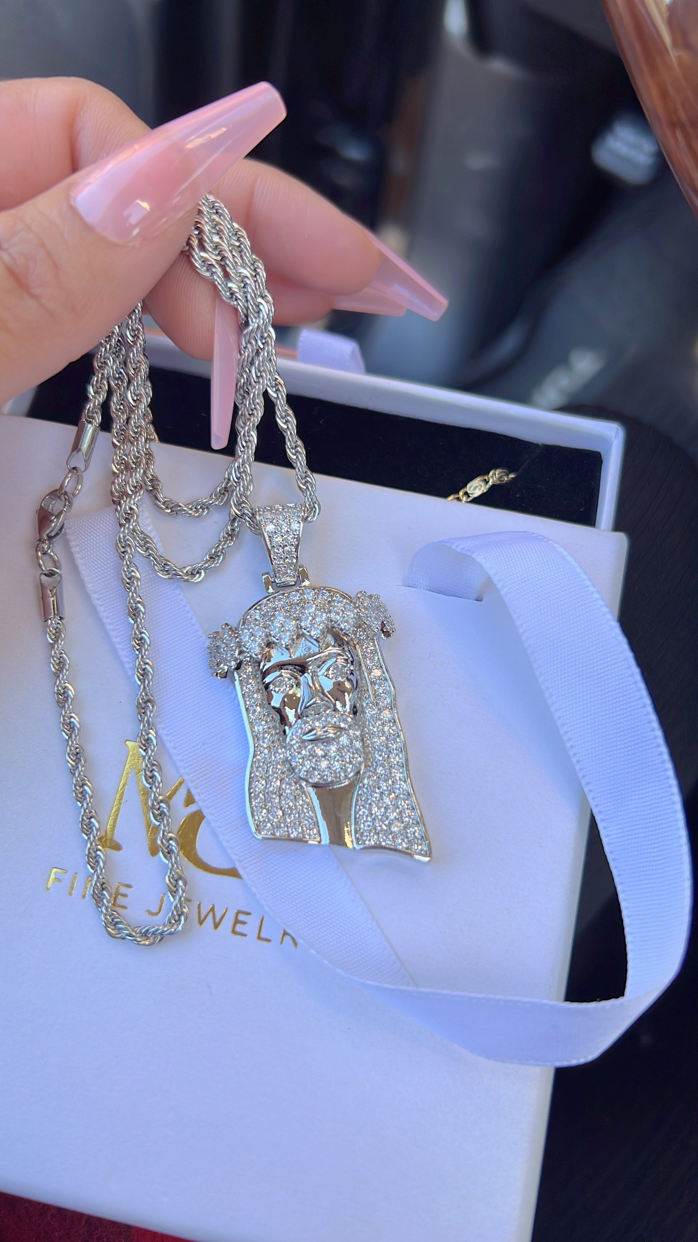 Silver Jesus Necklaces