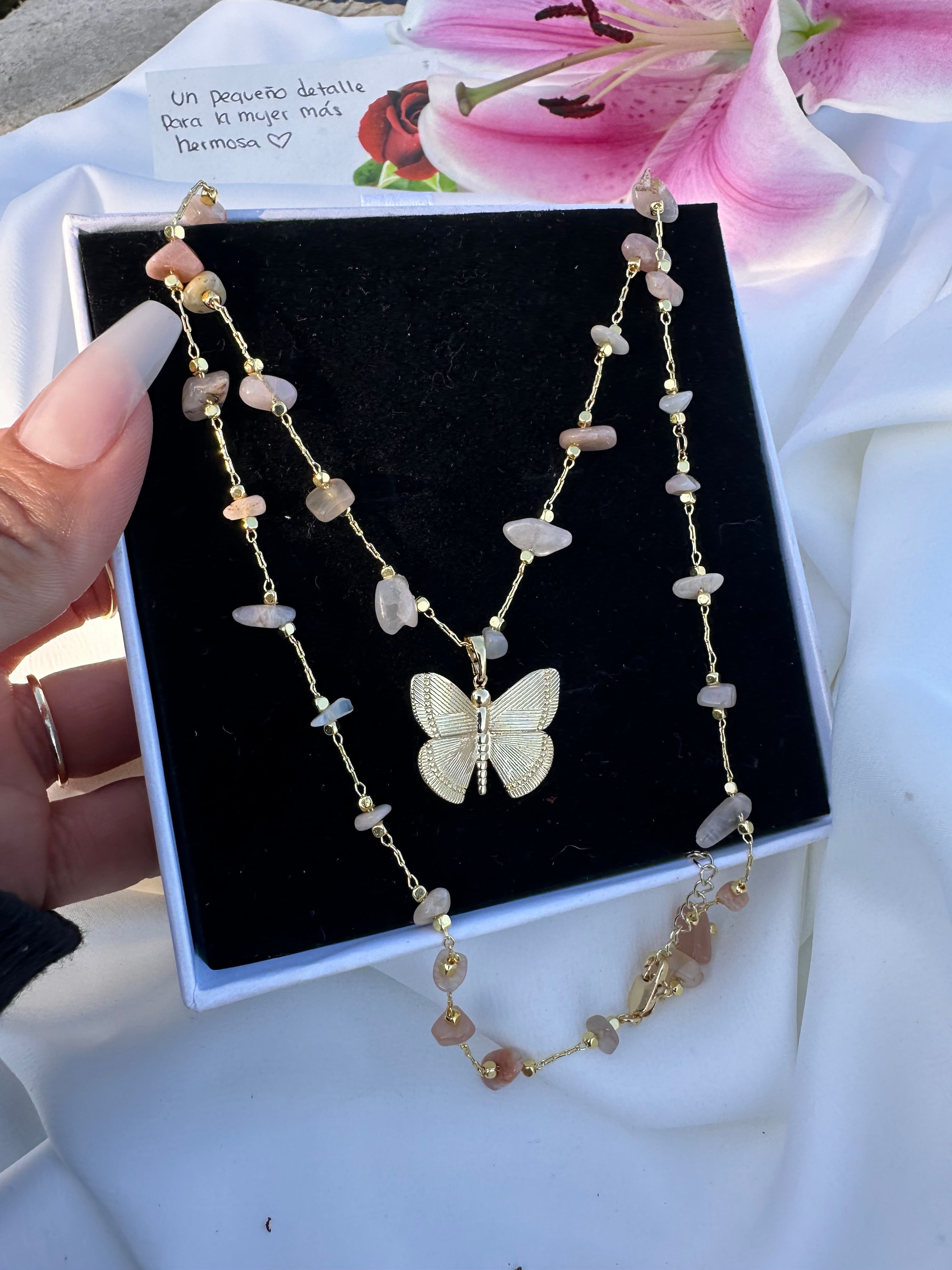 Lily Butterfly Necklace