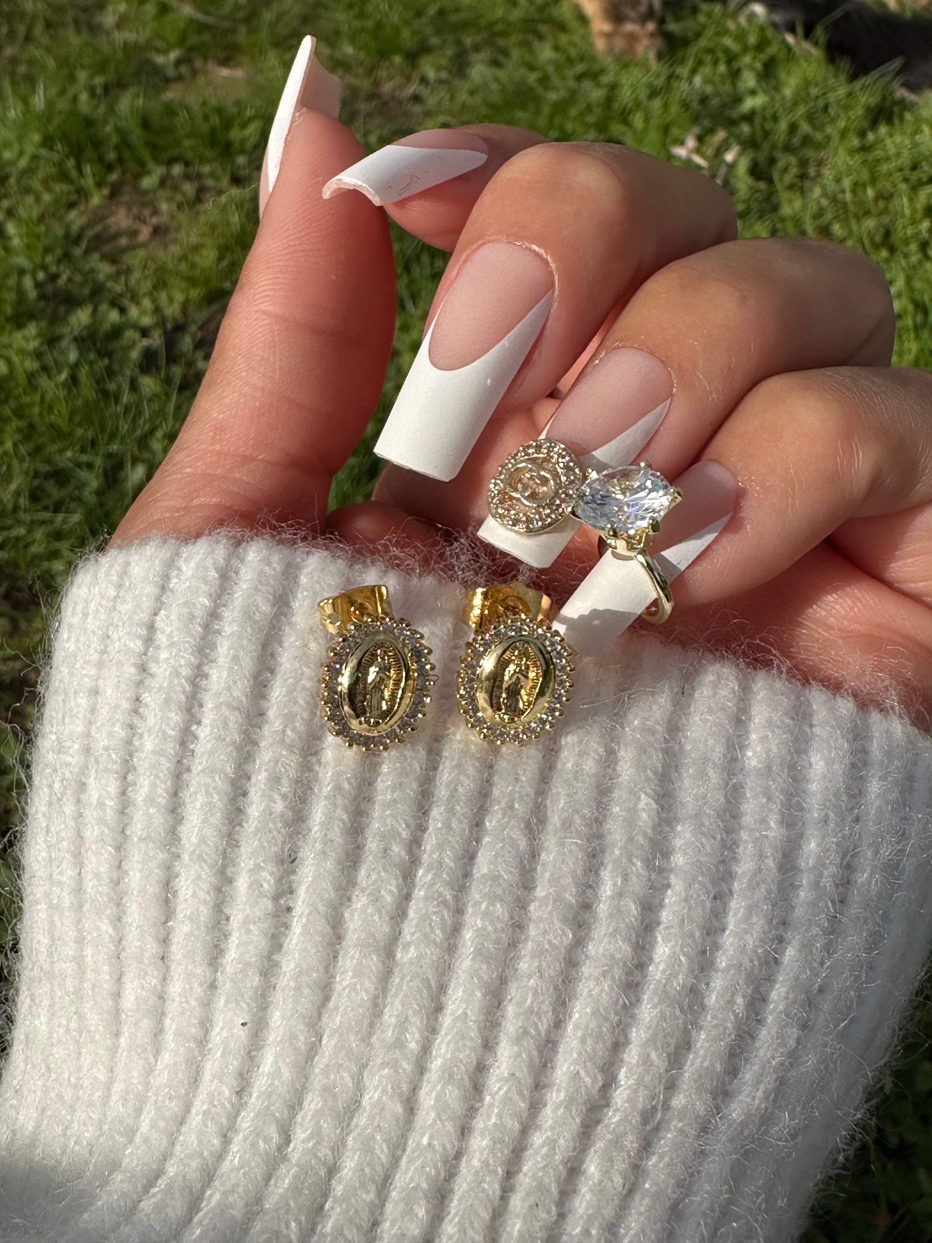 Lady of Guadalupe Stud Earrings