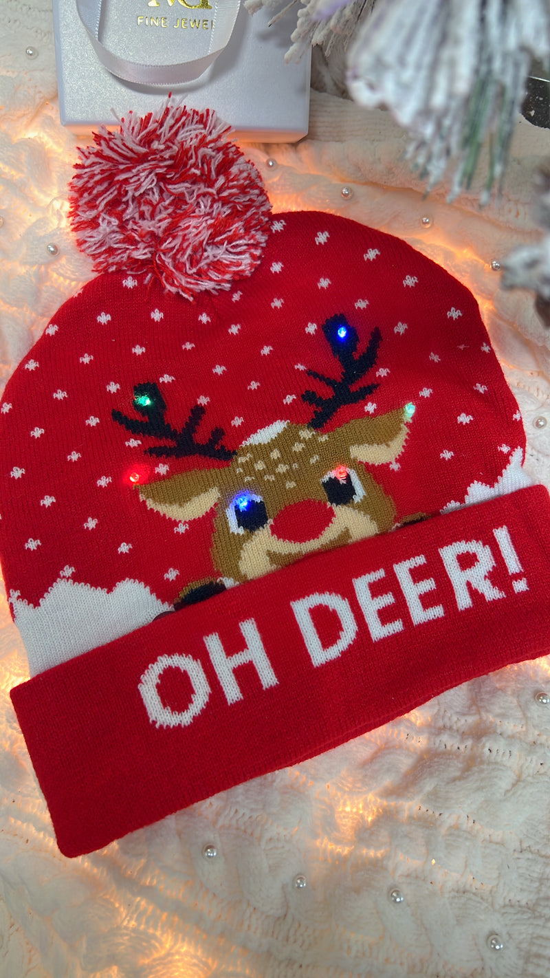 Oh Deer! Light up Beanie