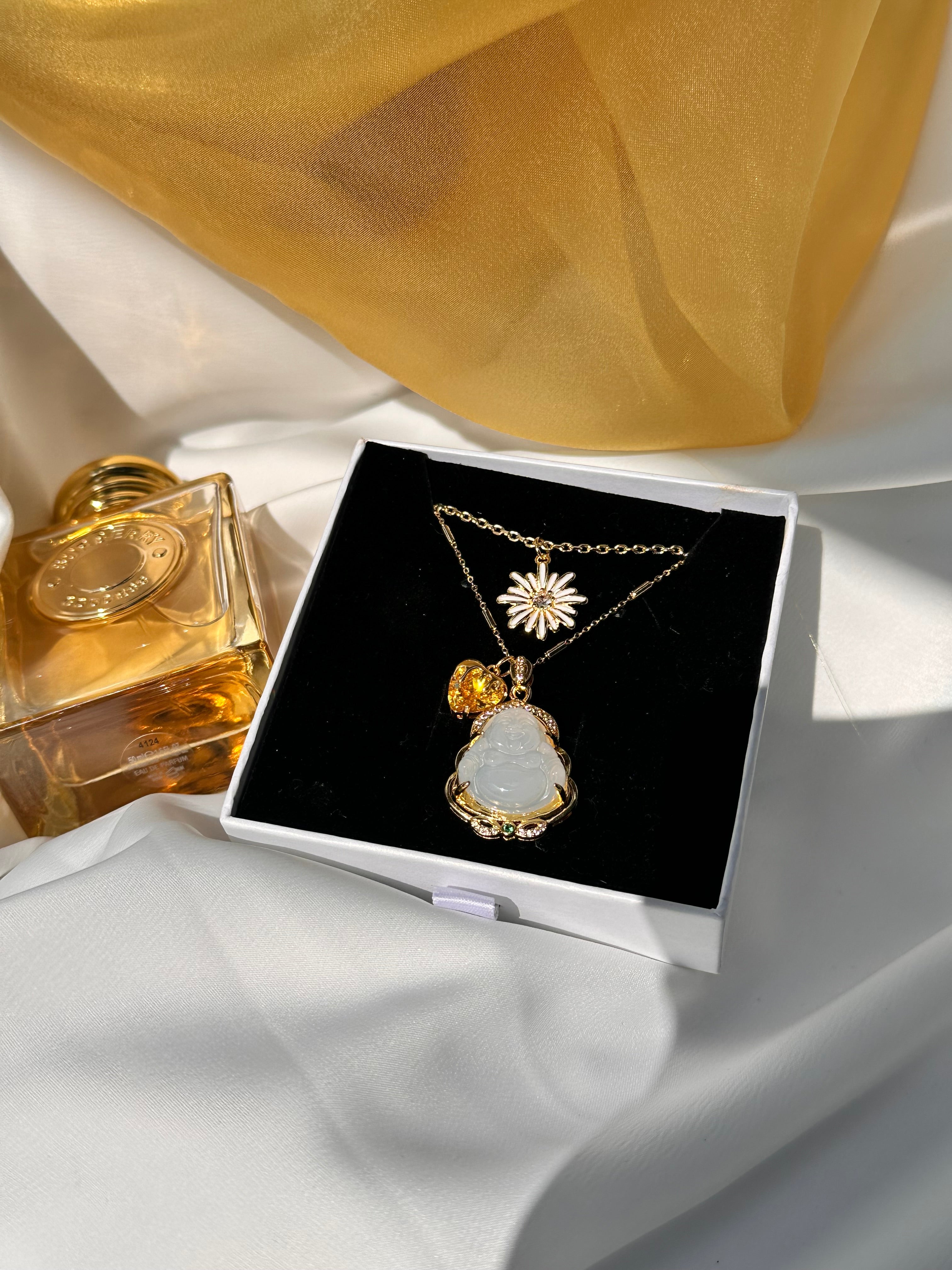 Happy Buddha Necklace Set