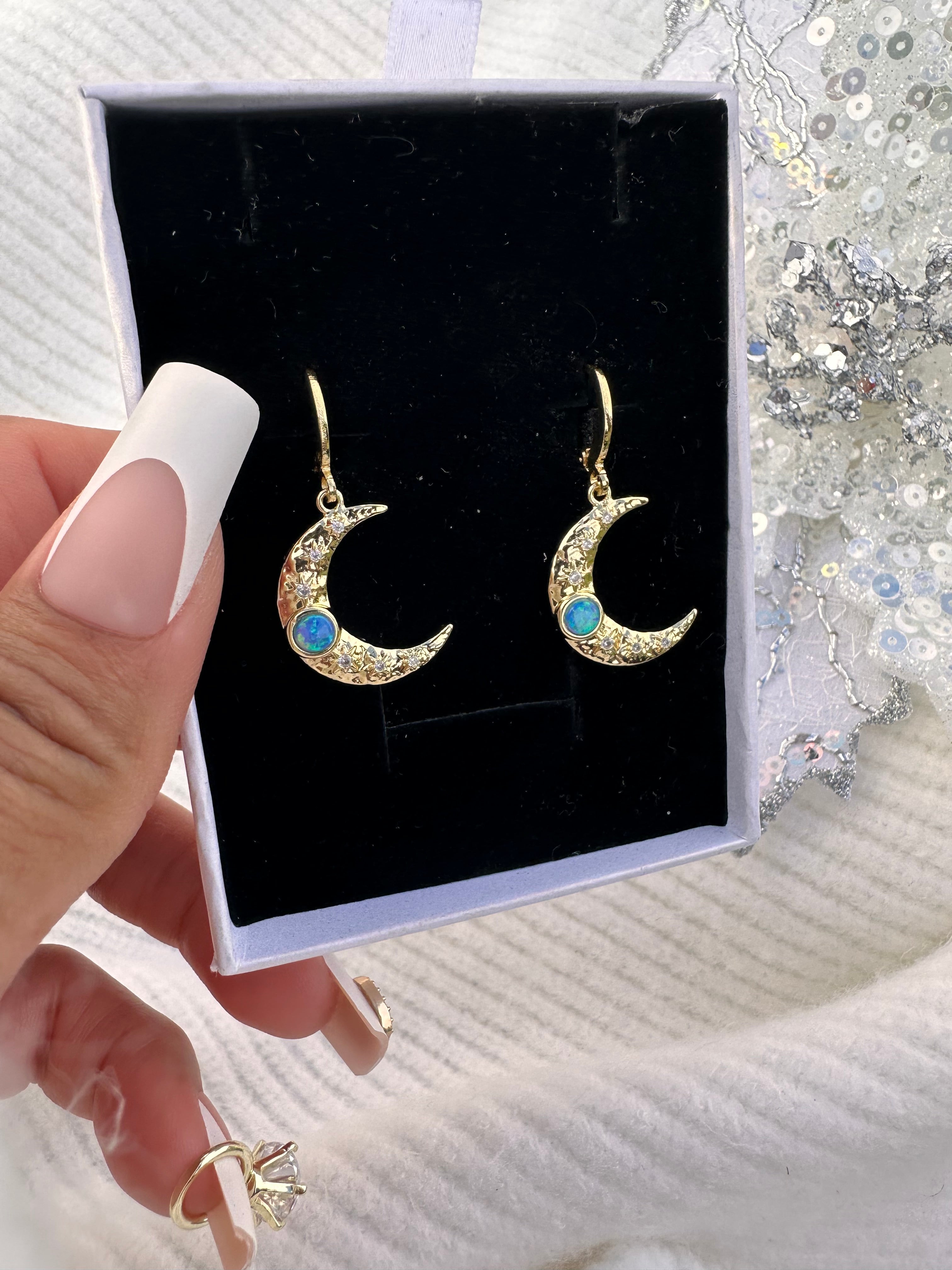 Celestial Moon Earrings