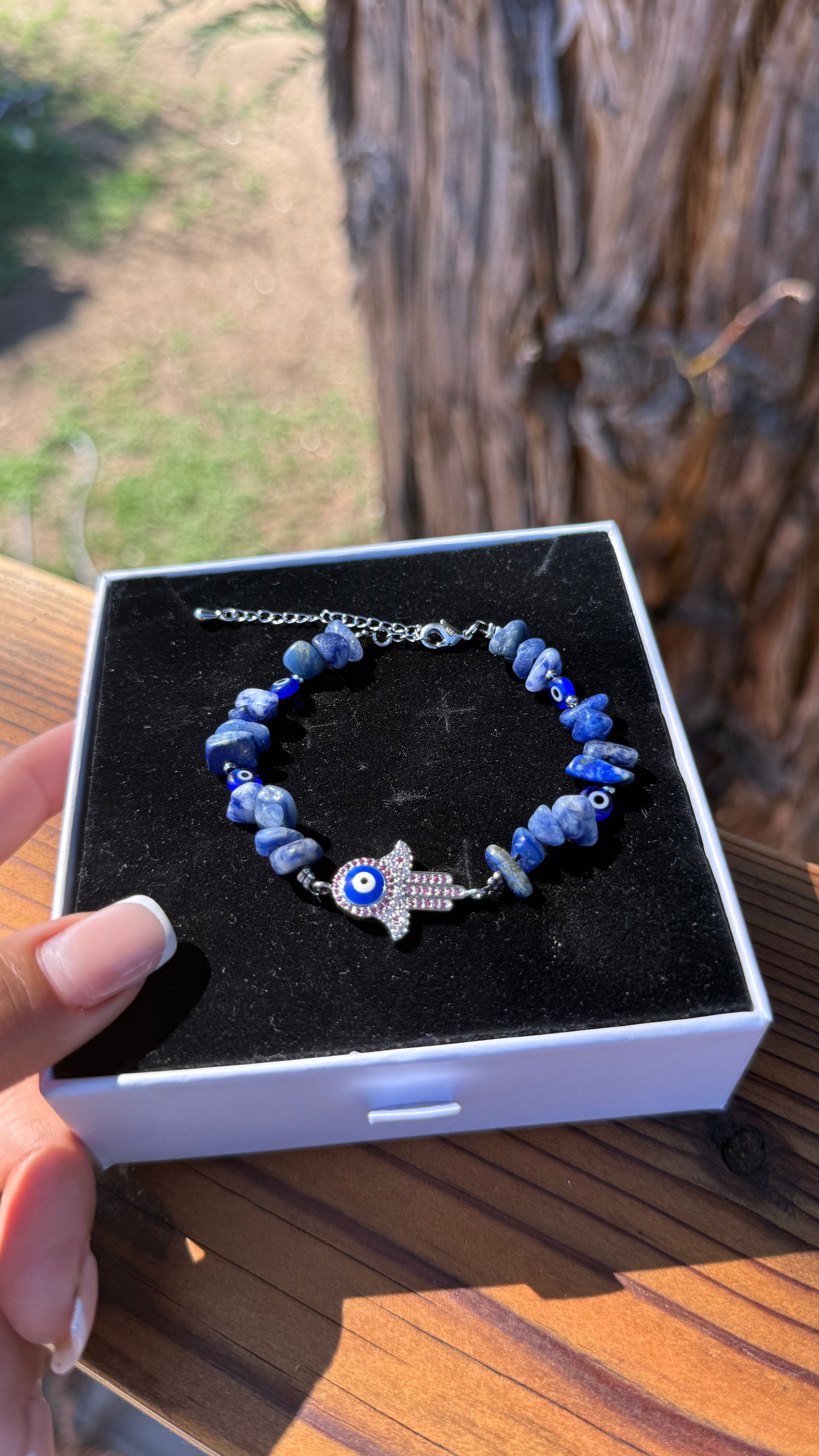 Hamsa Lapis Lazuli Protection Bracelet