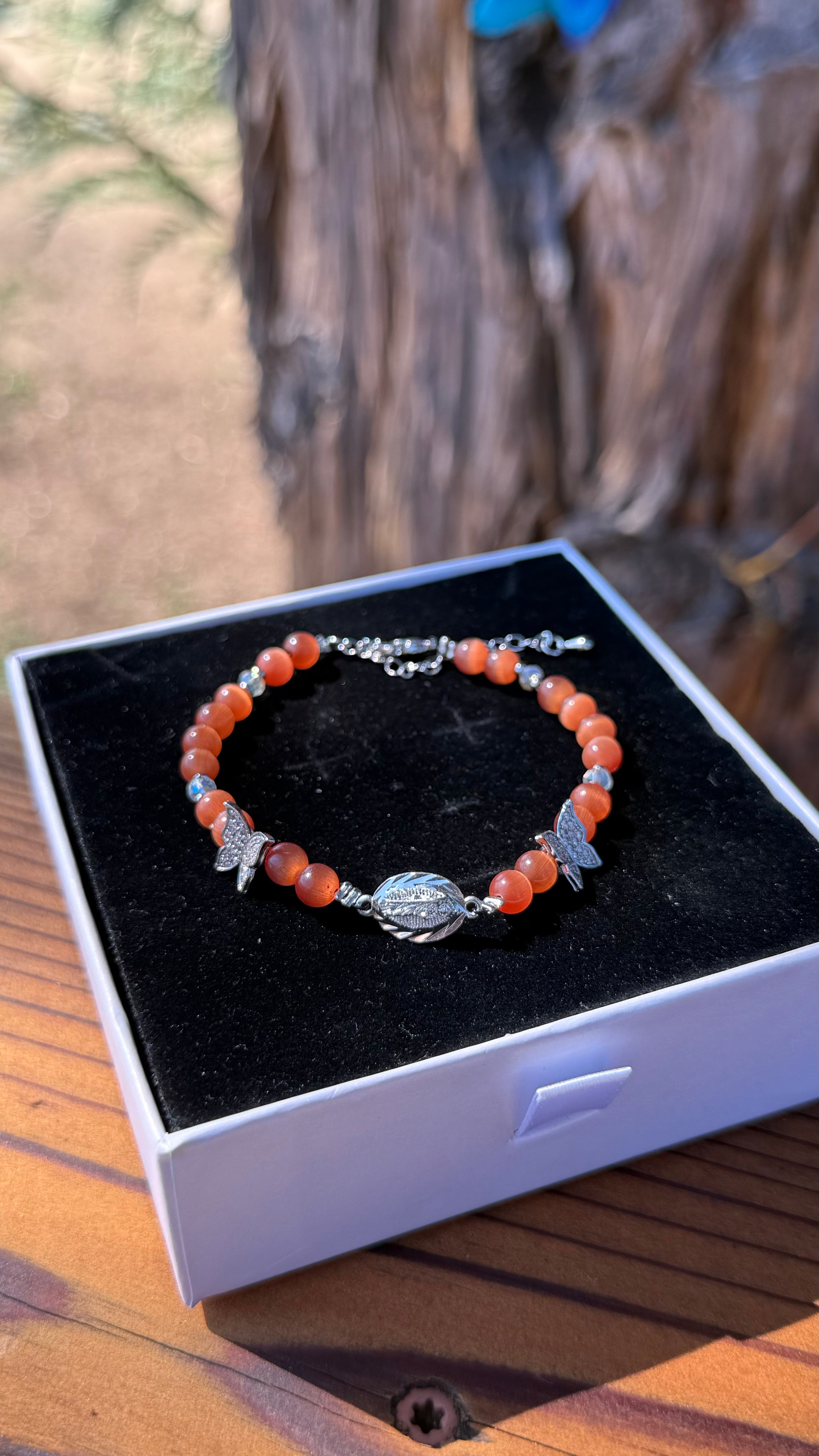 Carnelian Saint Jude Bracelet