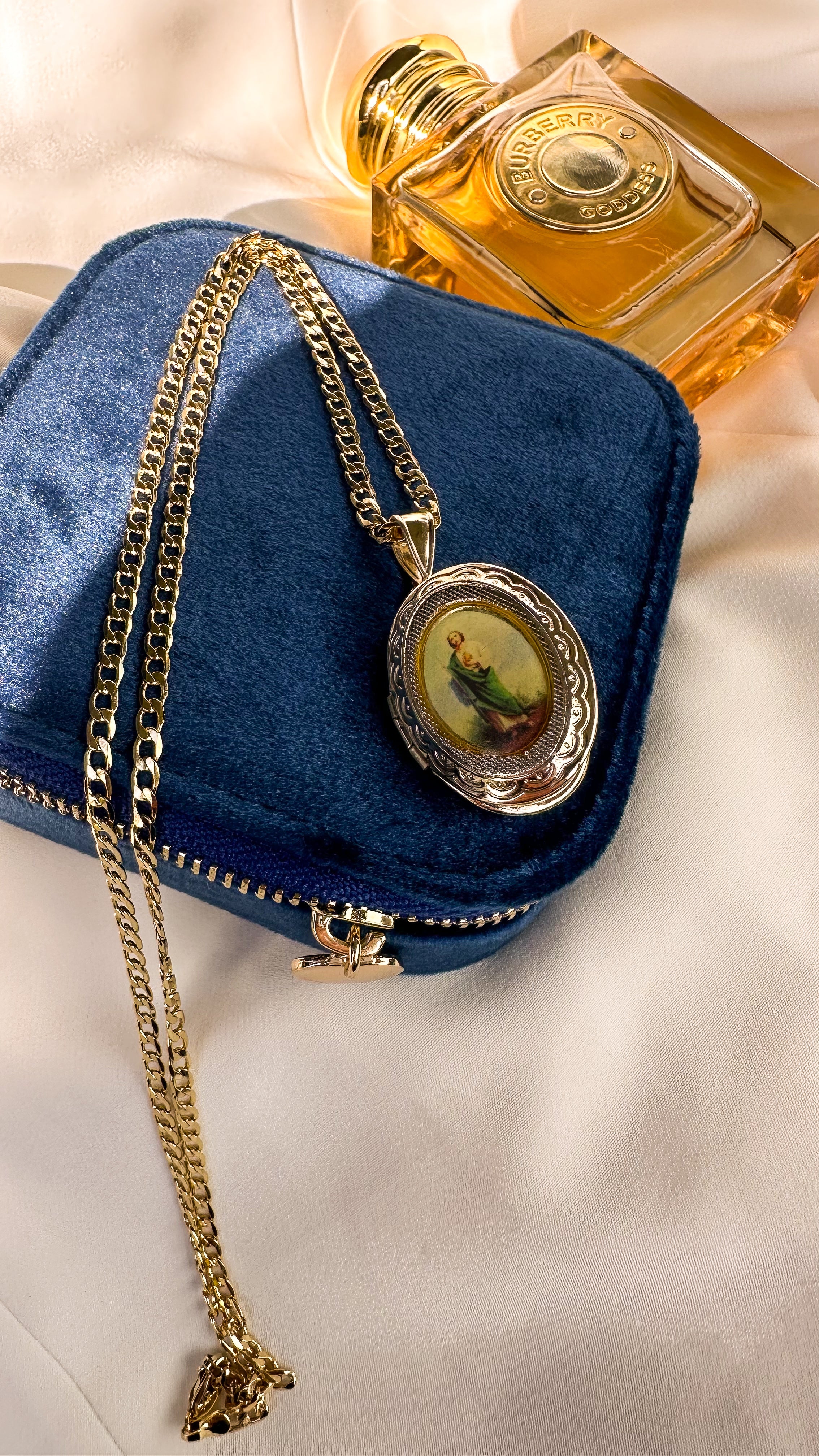 San Judas Picture Locket Necklace