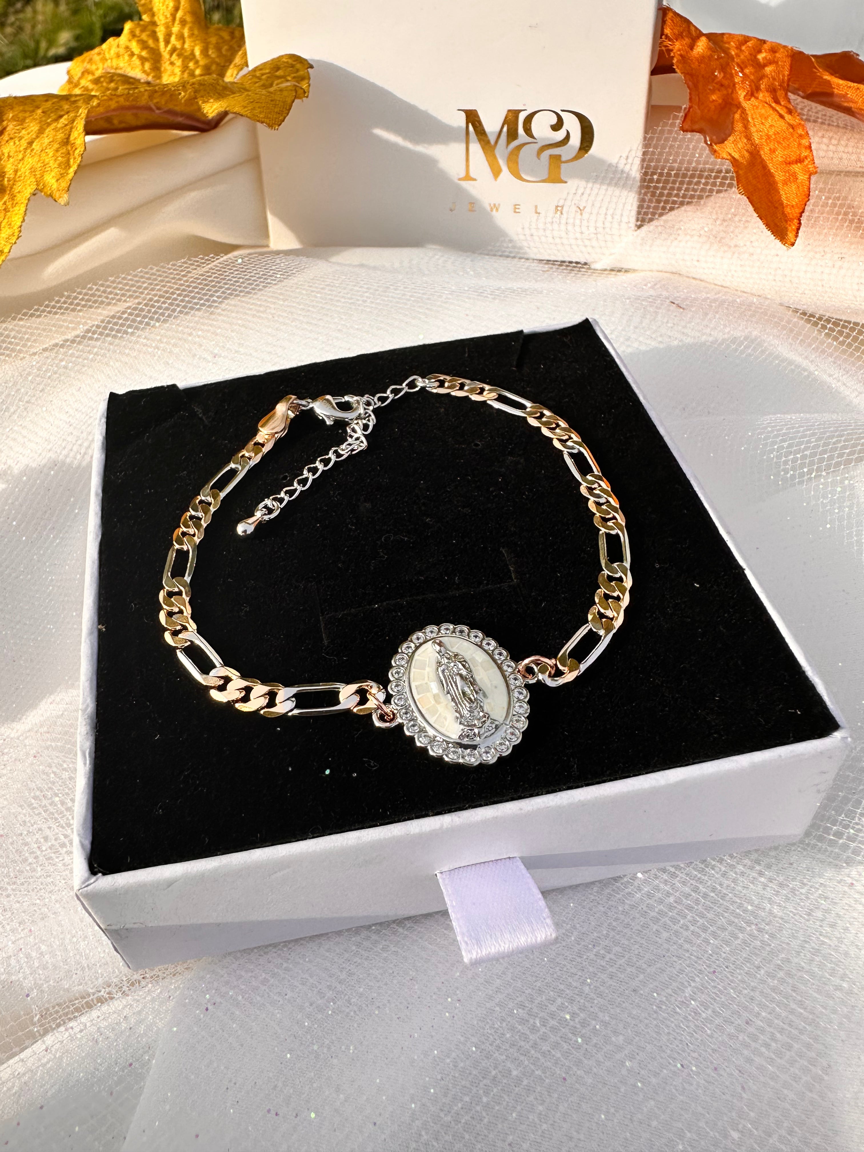 Lady of Guadalupe Duo Figaro Bracelet