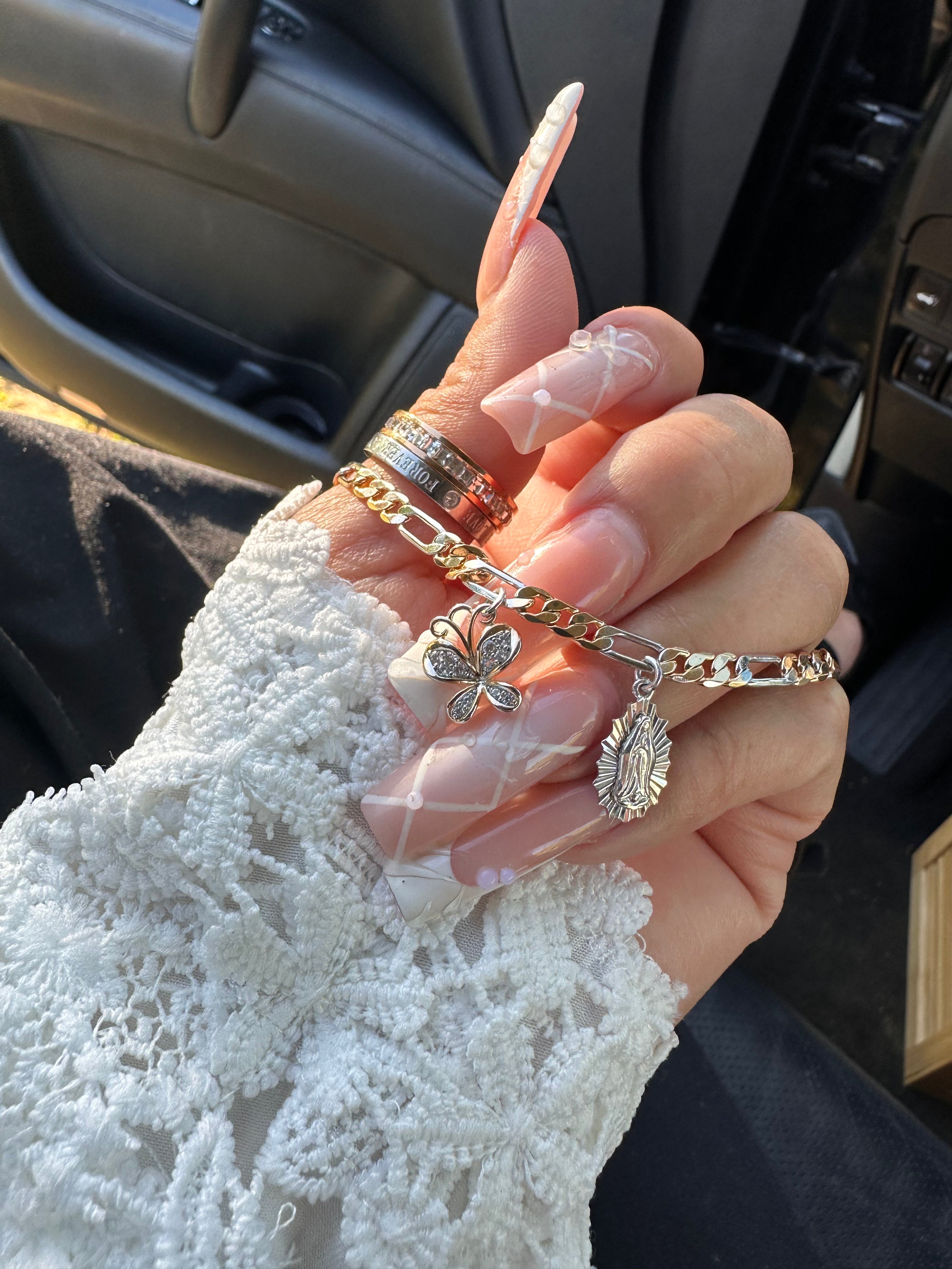 Virgen Milagrosa anklet set