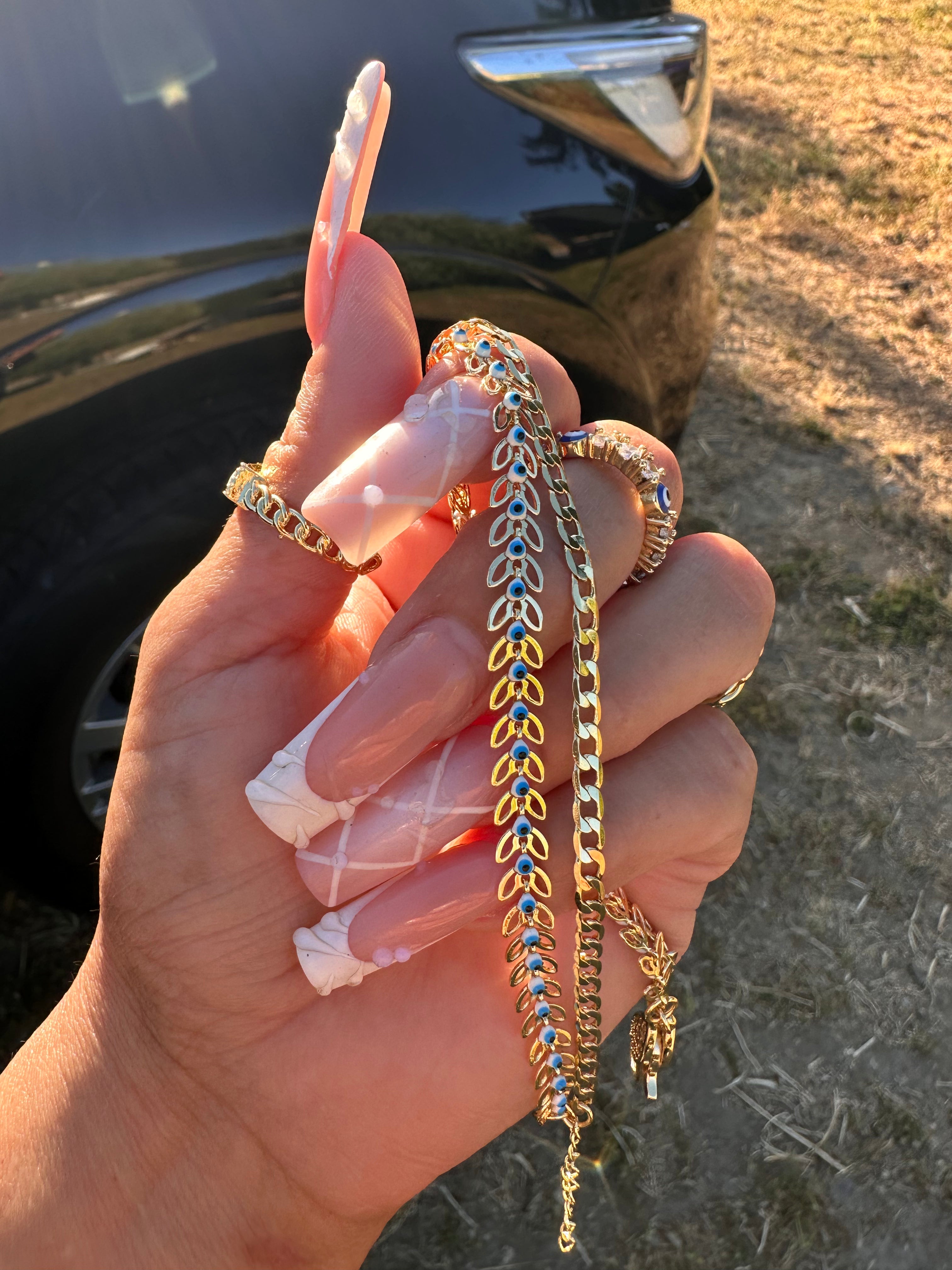 Evil Eye Anklet set