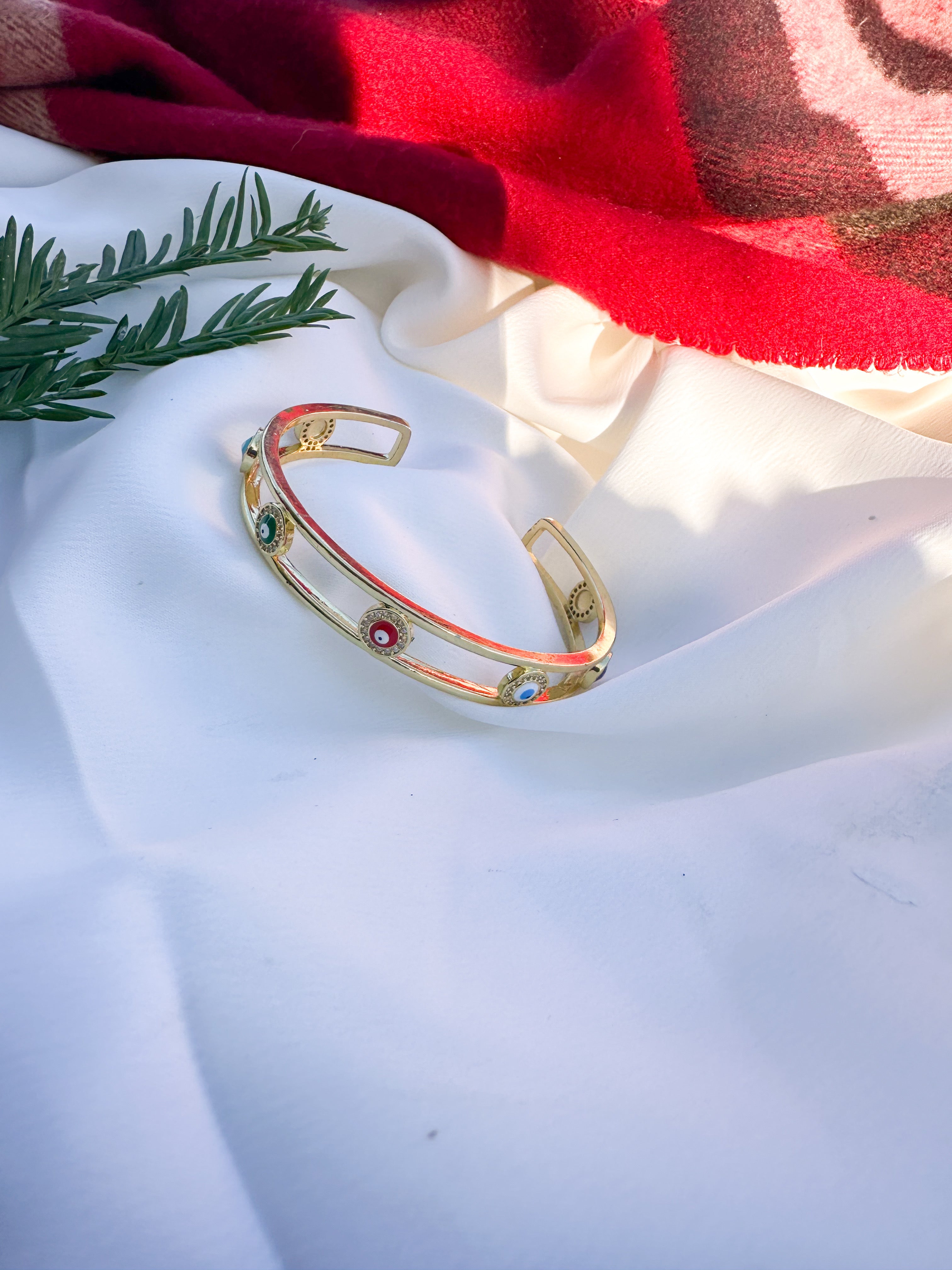 "Divine Protection" Bangle Bracelet